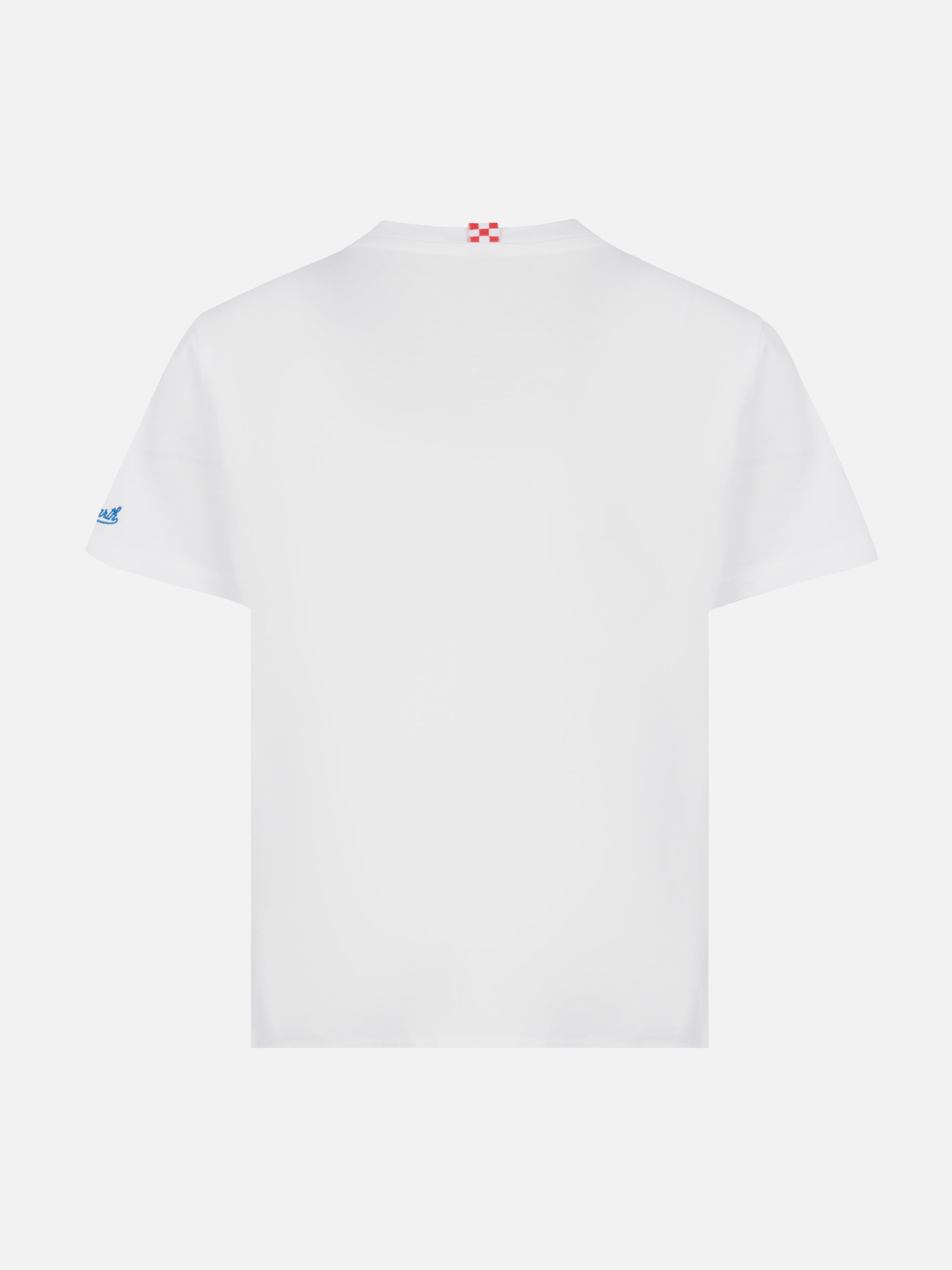 mc2-saint-barth-portofino-jr-t-shirt-in-cotone-ricamo-king-of-the-beach-bianco image 3