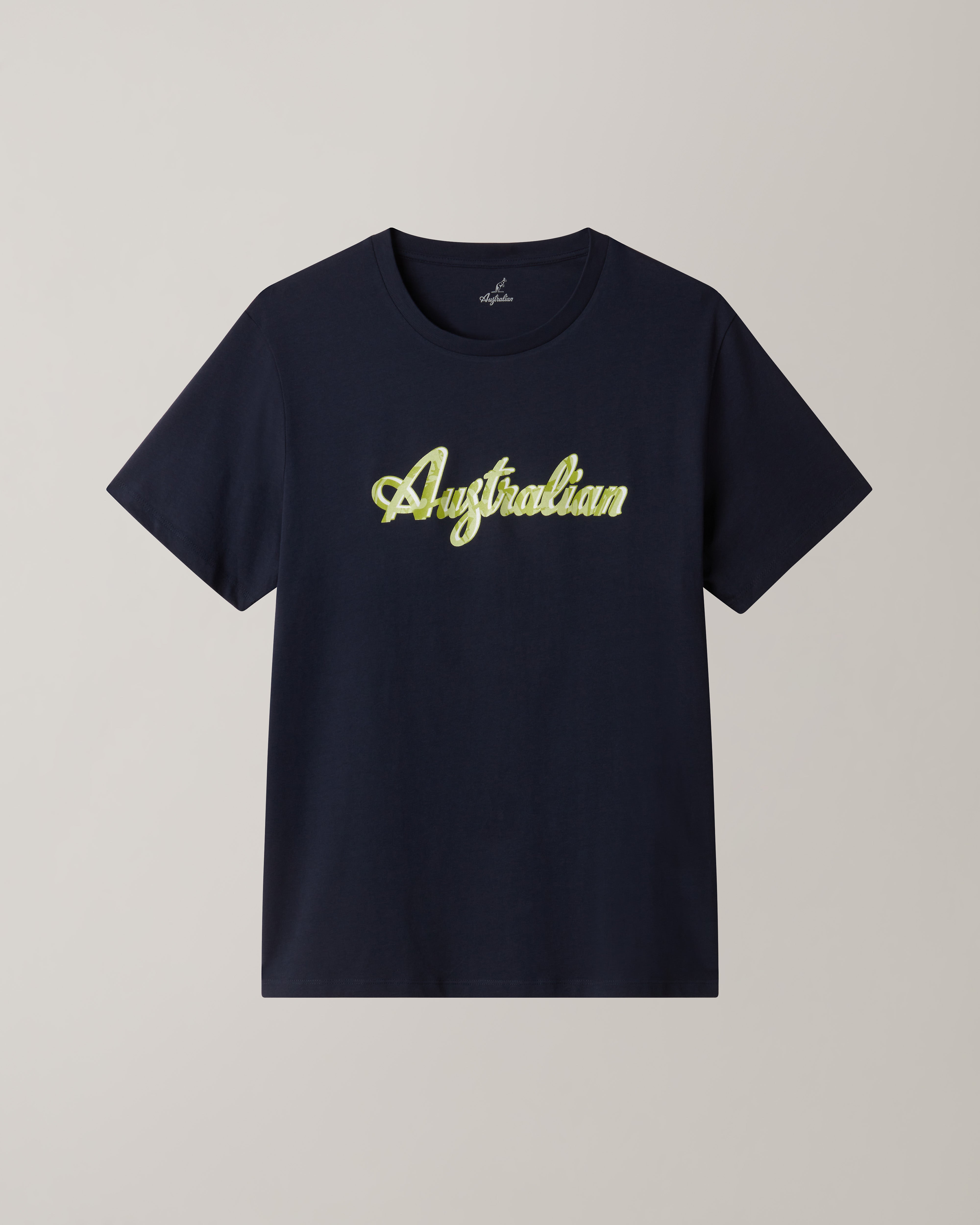 australian-logo-ripple-t-shirt-in-cotone-blu-navy-regular image 5