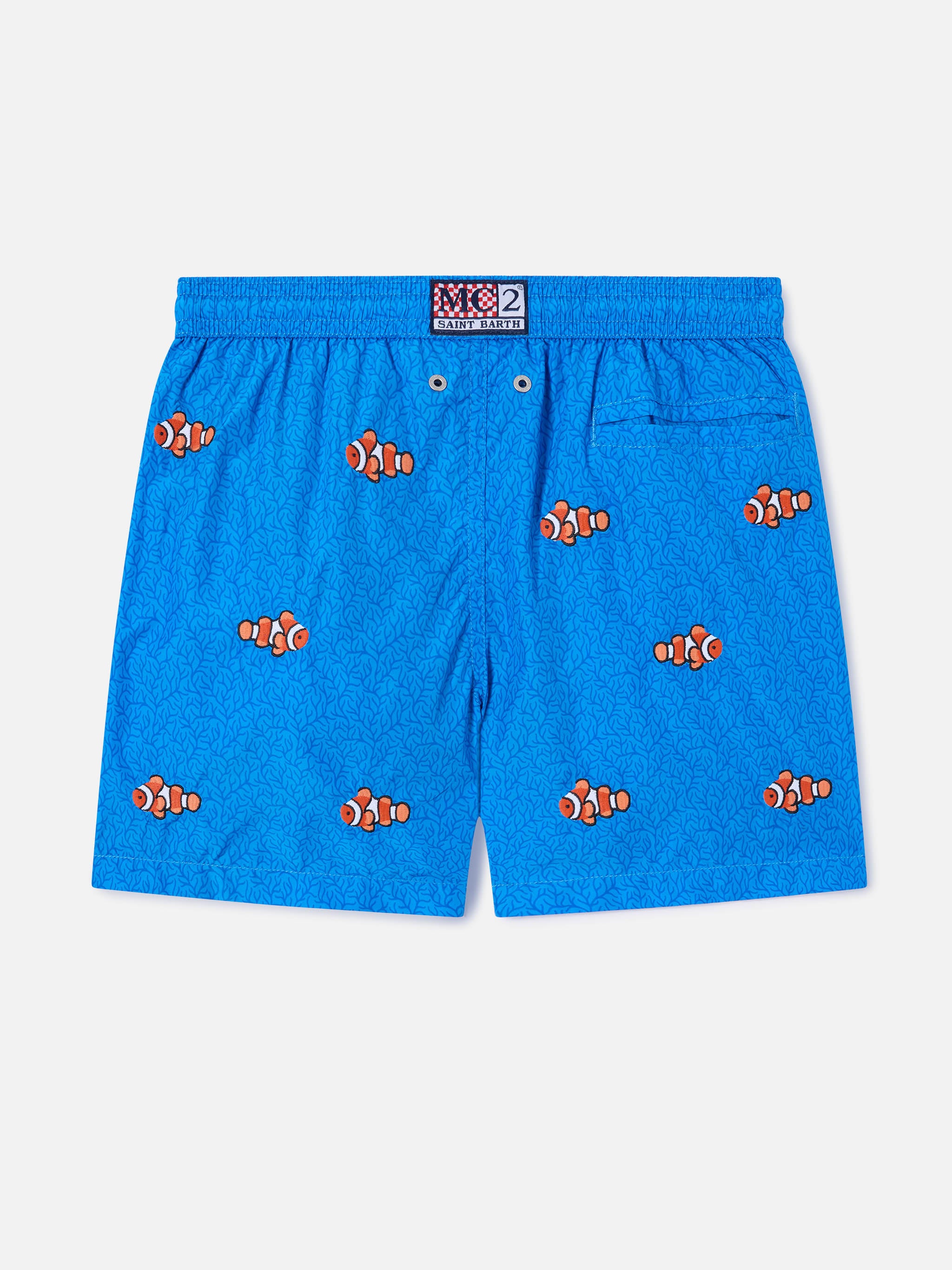 mc2-saint-barth-costume-jean-embroidery-bambino-corallo-con-ricamo-pesci image 2