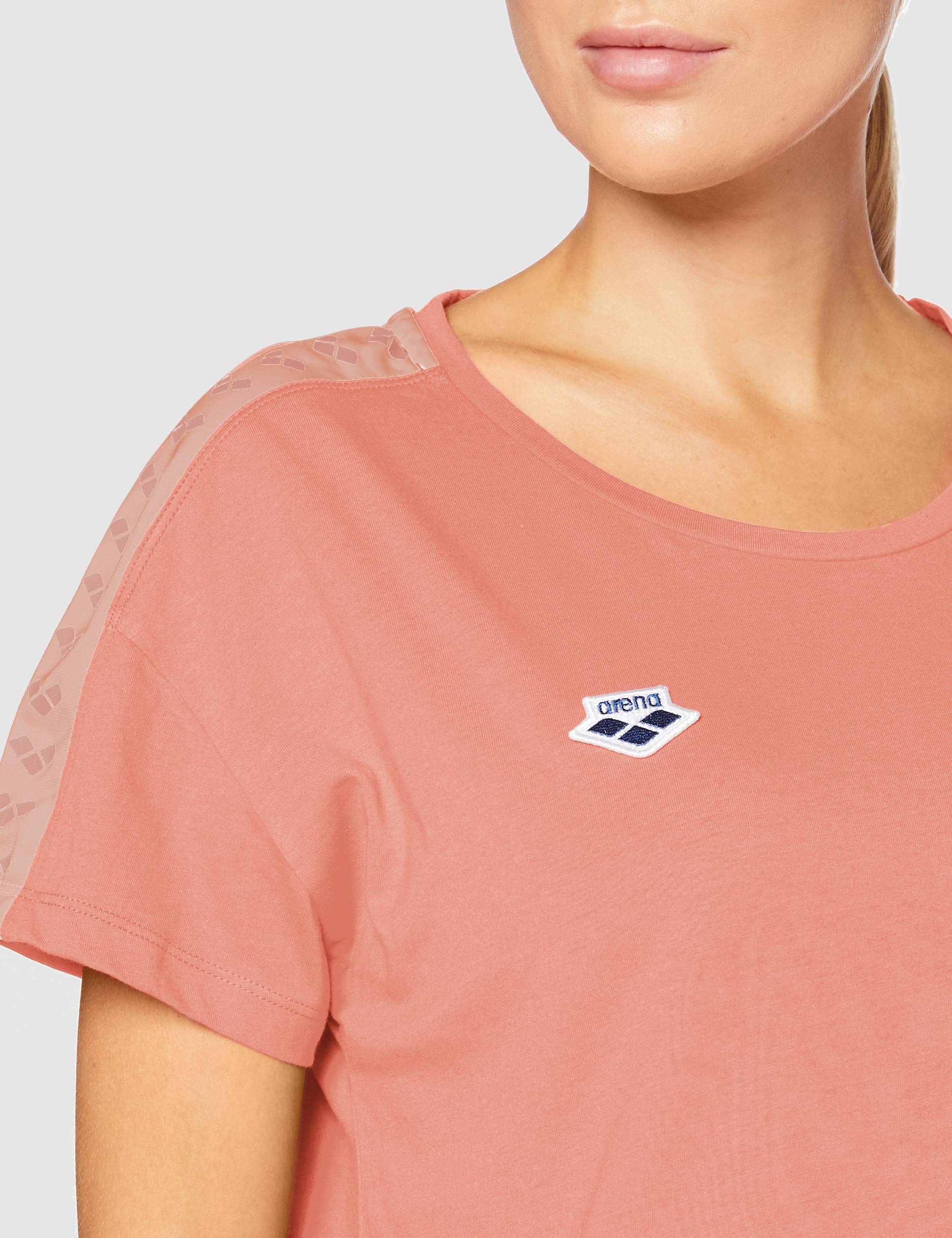 arena-corinne-team-t-shirt-donna-oversize-triple-powder-pink image 3