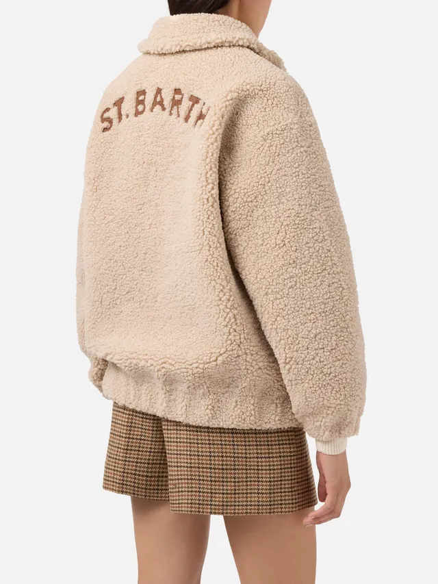 mc2-saint-barth-bomber-jeanne-in-teddy-con-patch-sul-retro image 1