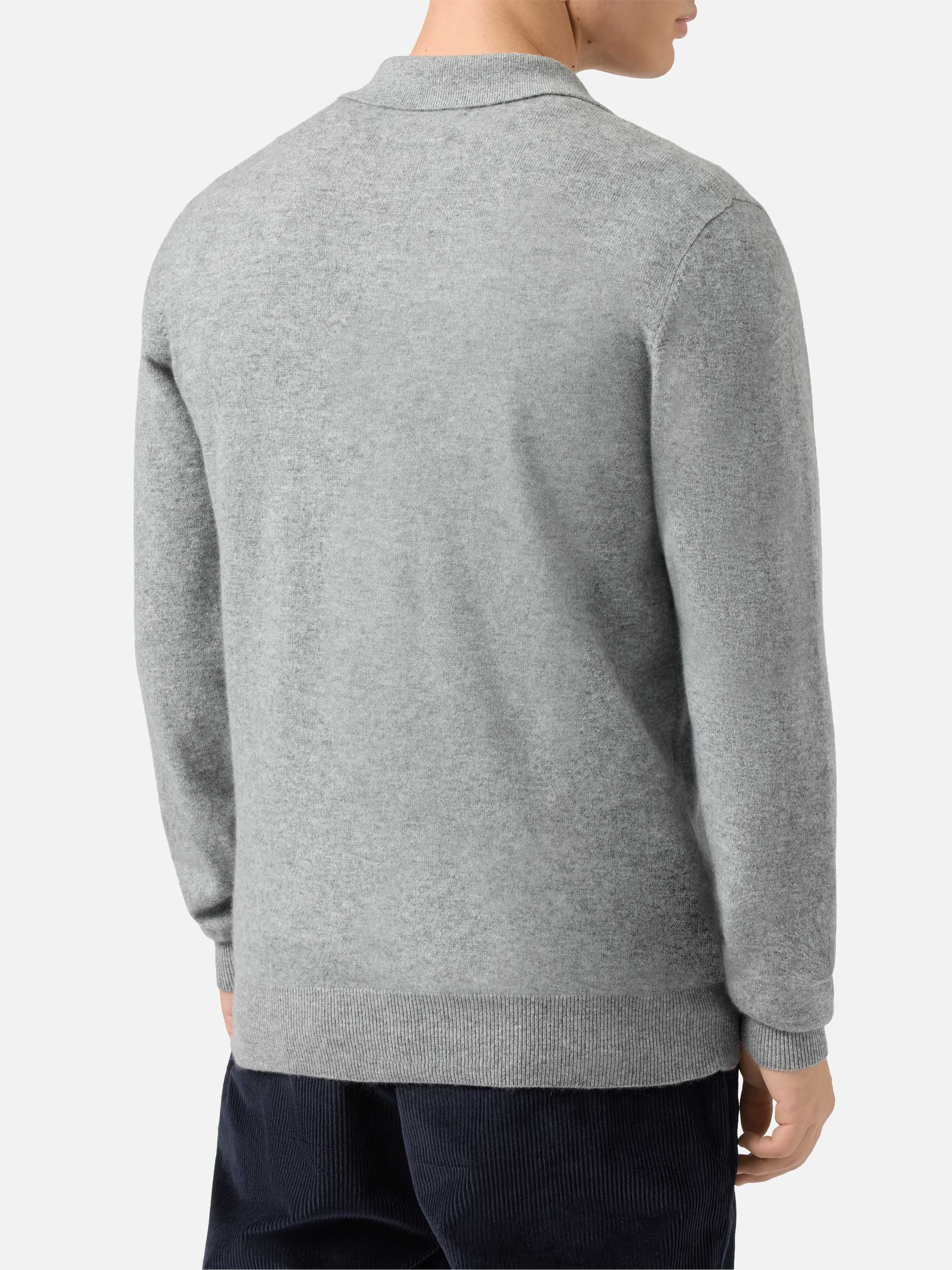 mc2-saint-barth-covent-polo-uomo-in-maglia-cashmere-grigio-melange image 3