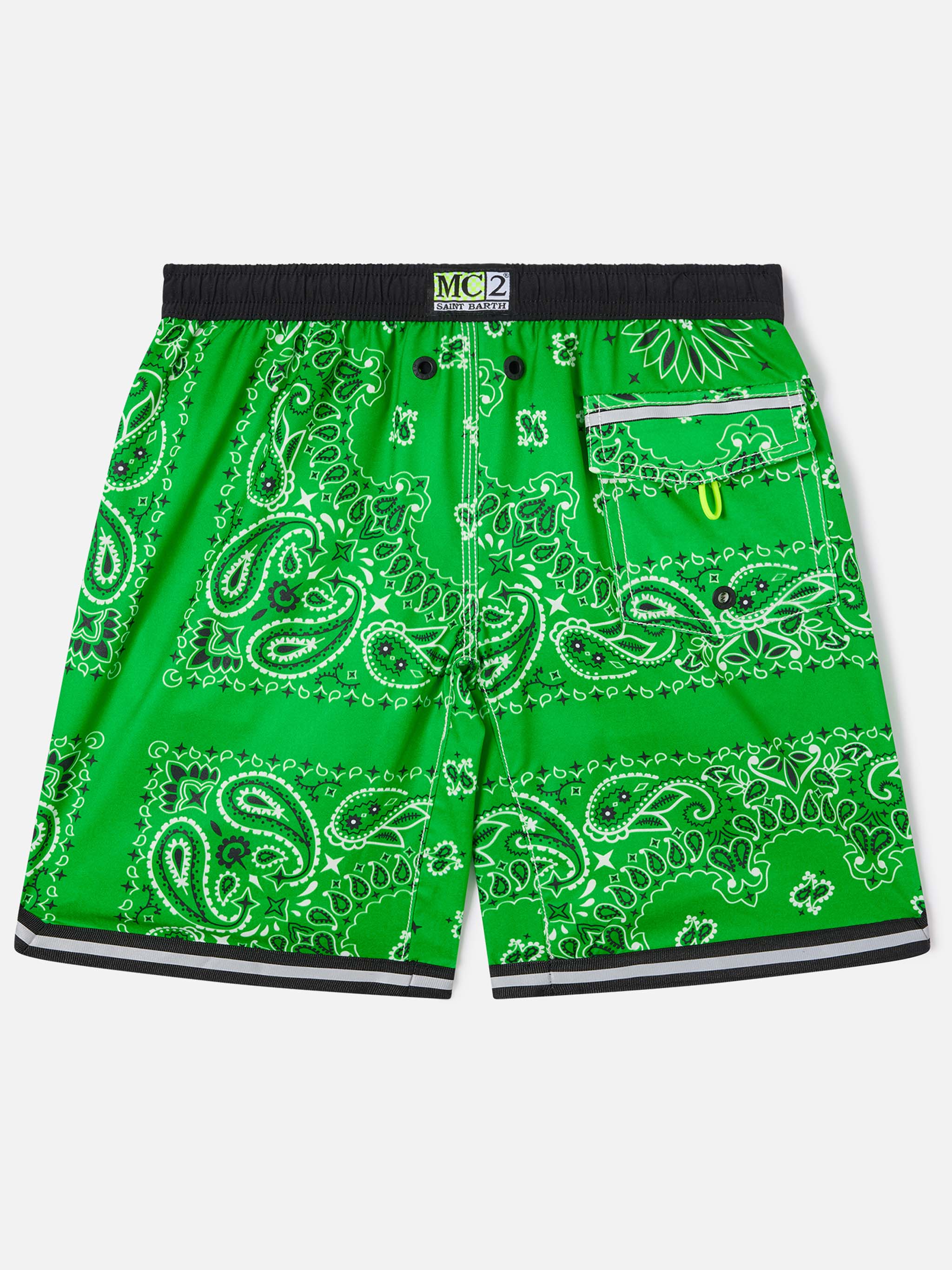 mc2-saint-barth-costume-mare-bambino-lungo-stampa-bandana-verde image 2