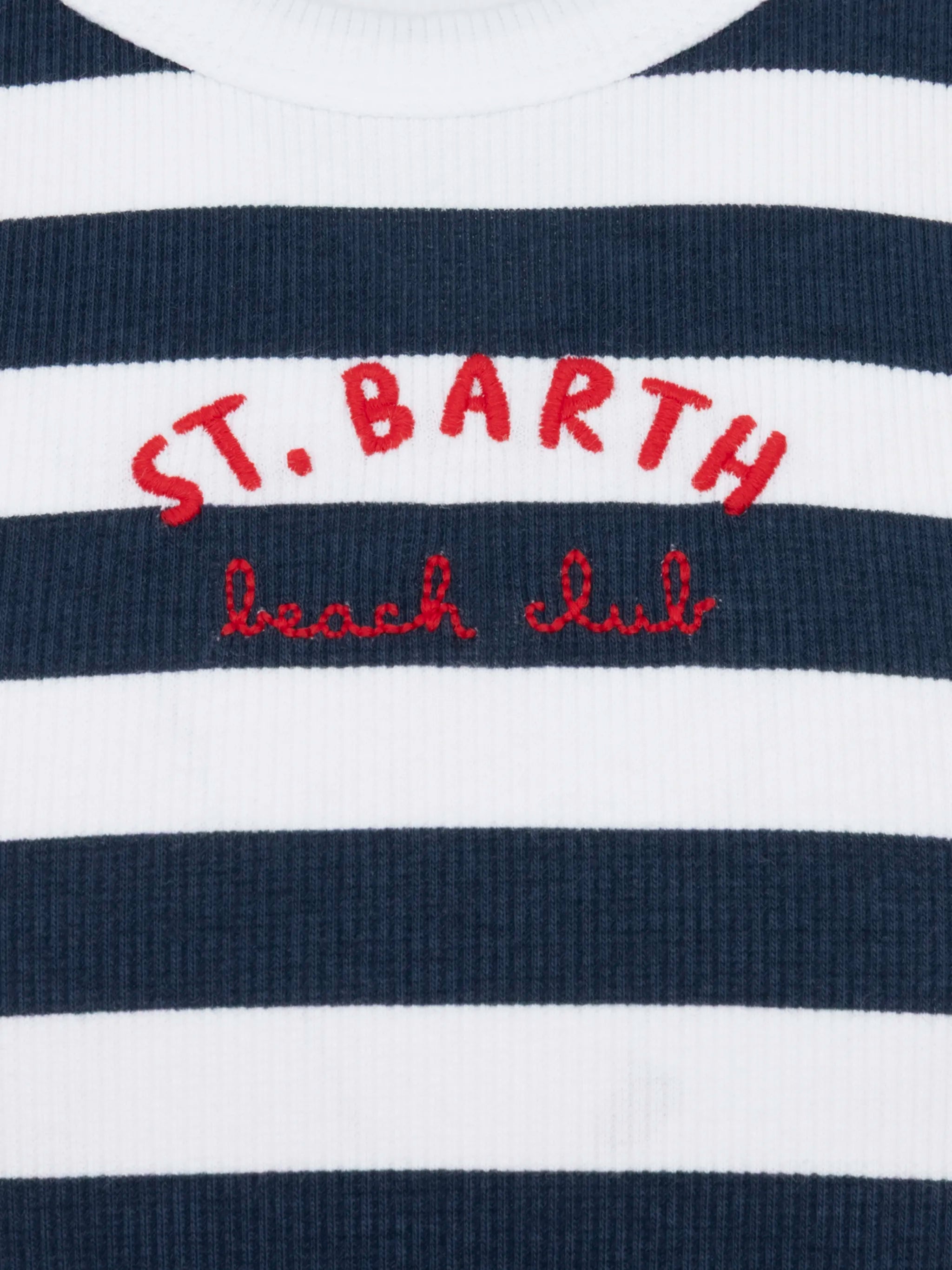 mc2-saint-barth-top-corto-blue-jr-in-maglia-a-coste-a-righe-blu-navy-con-ricamo- image 3
