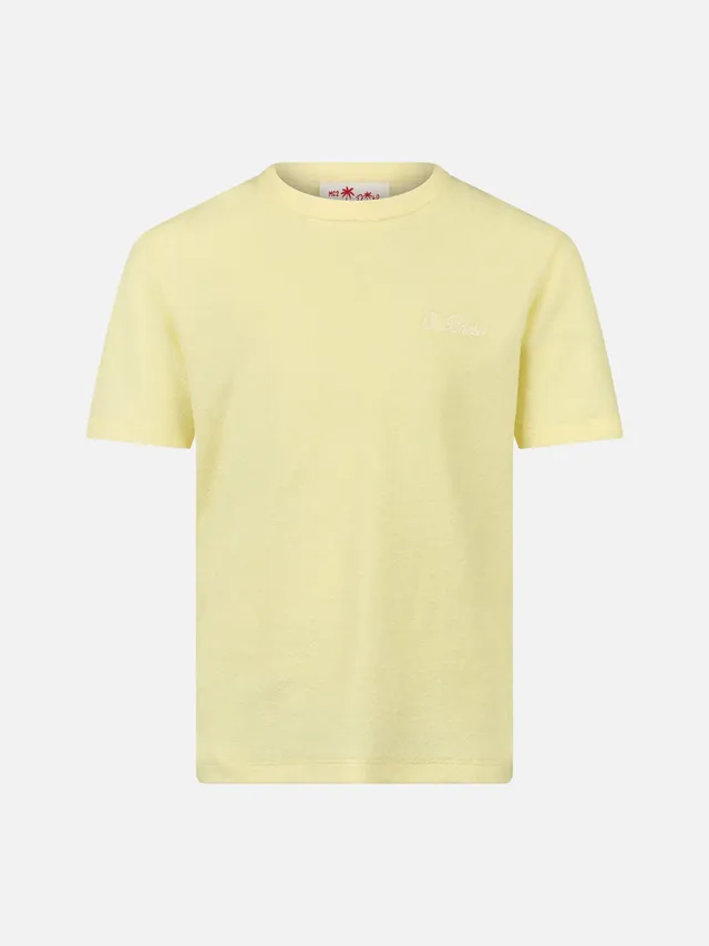 mc2-saint-barth-gary-jr-t-shirt-bambino-in-spugna-giallo-pallido image 1