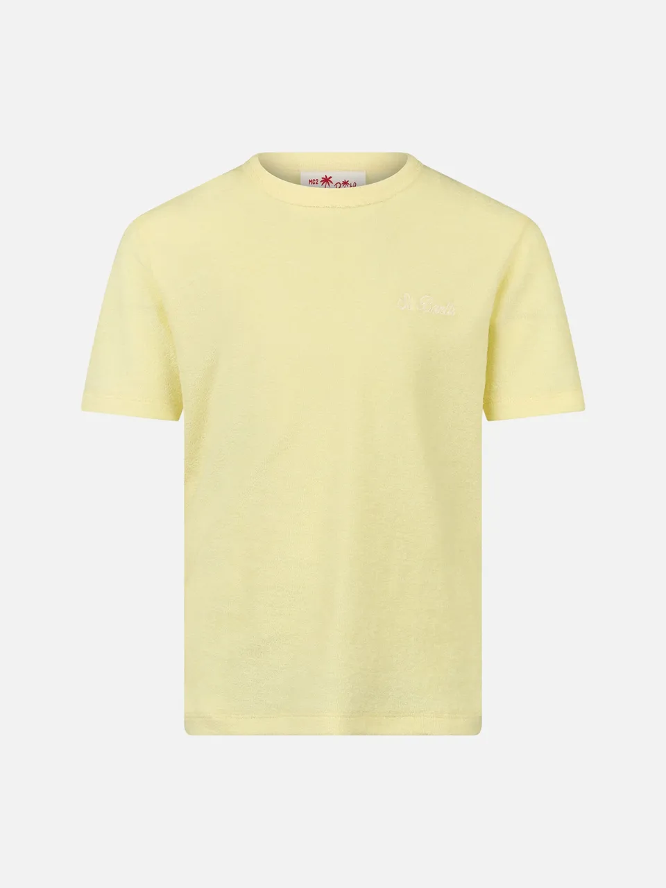mc2-saint-barth-gary-jr-t-shirt-bambino-in-spugna-giallo-pallido image 1