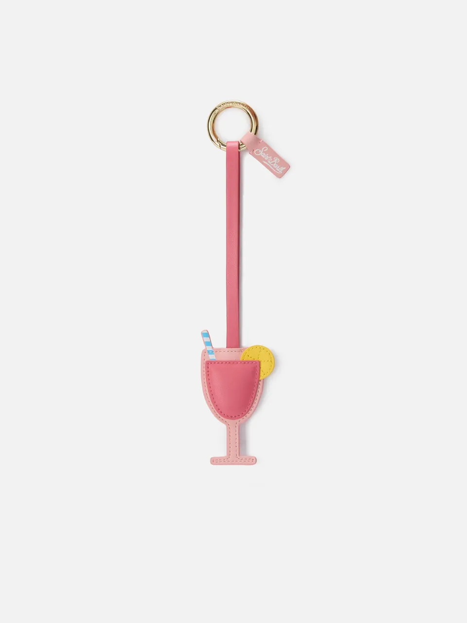 mc2-saint-barth-bcharm01-bag-charm-cocktail-in-pelle-liscia-con-targhetta-logo image 1