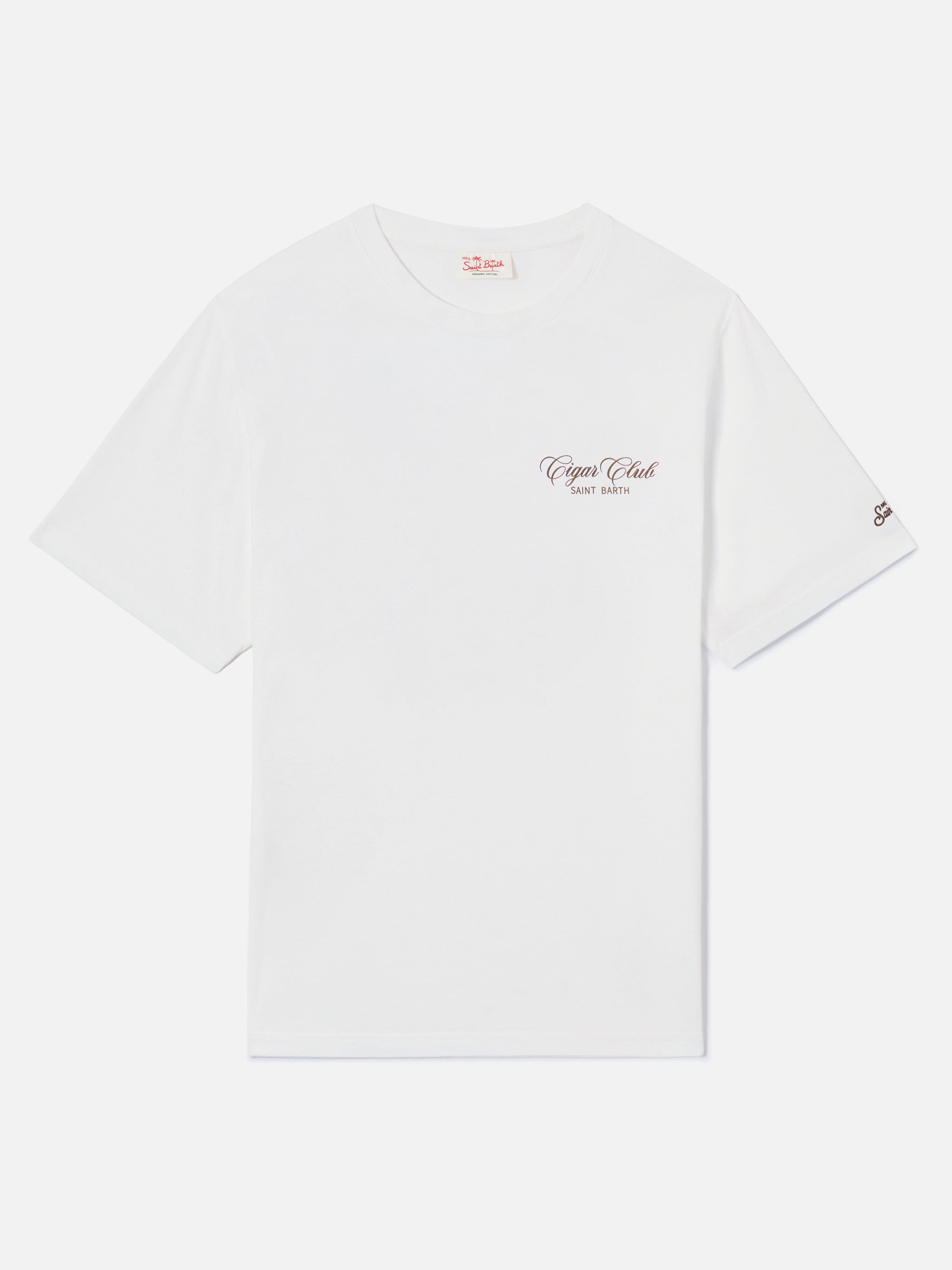 mc2-saint-barth-portland-t-shirt-uomo-bianca-cigar-club-in-cotone image 5