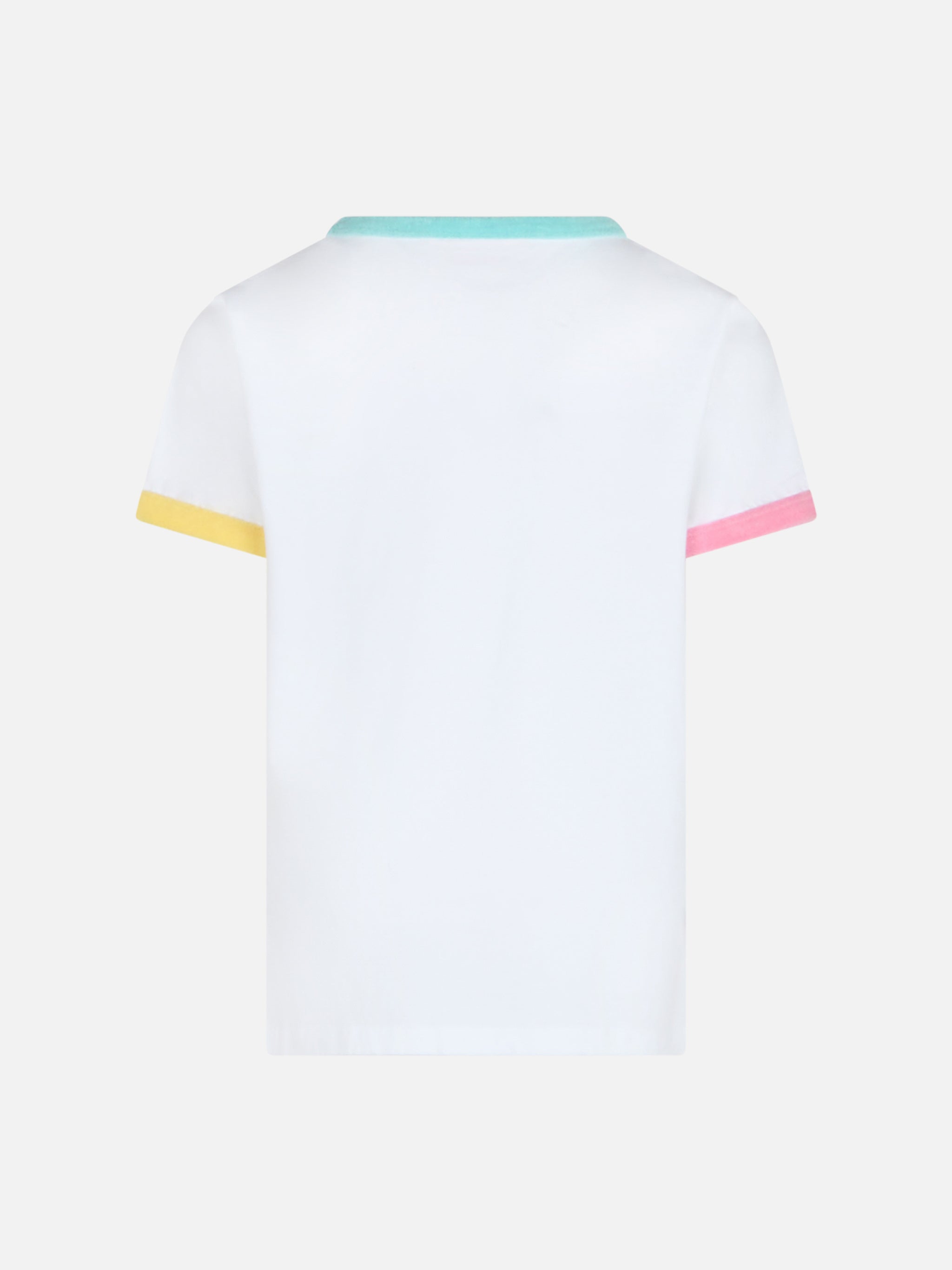 mc2-saint-barth-t-shirt-elly-bambina-jersey-cotone-bianca-patch-spugna image 2