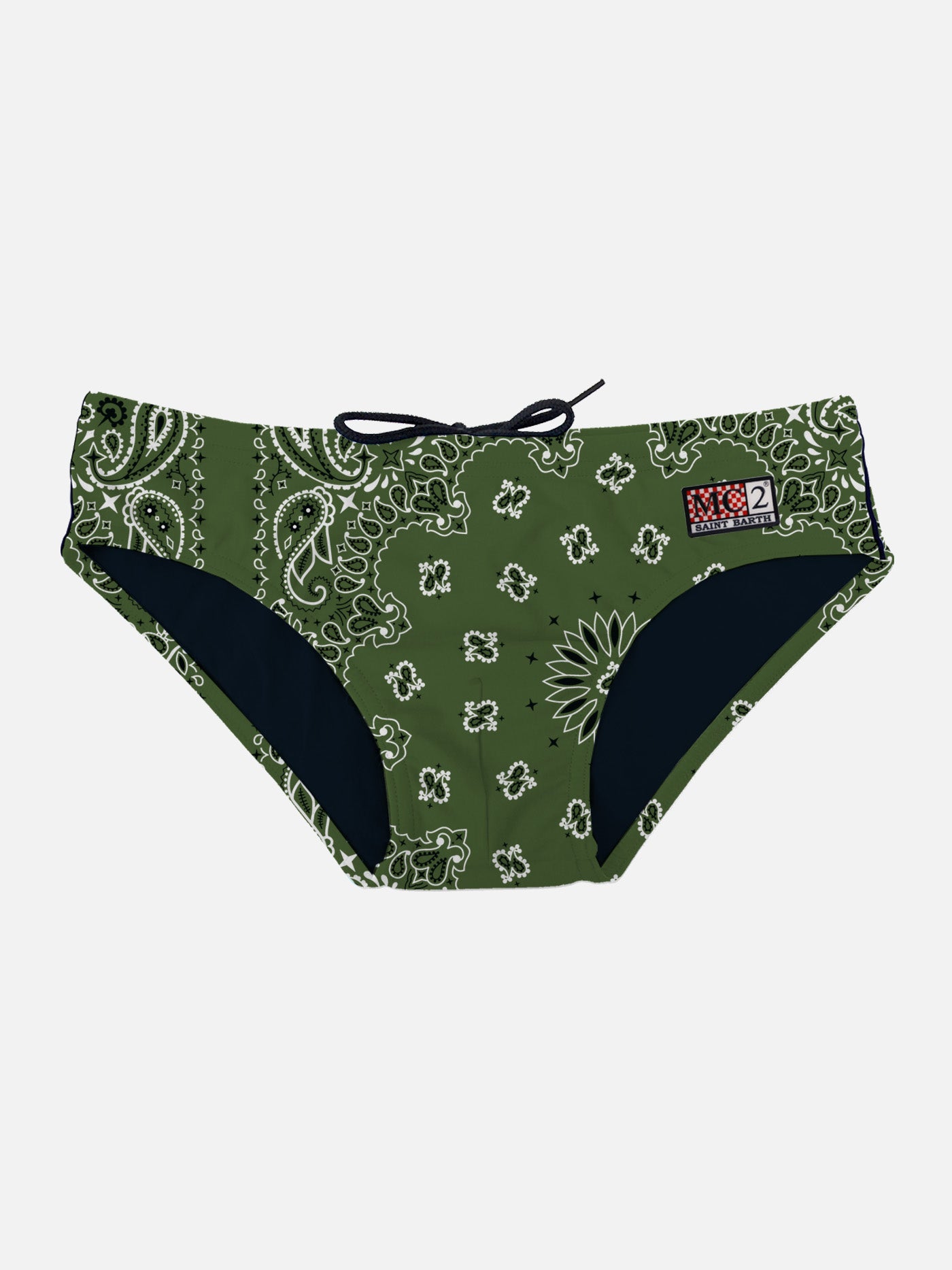 mc2-saint-barth-slip-mare-cayo-uomo-stampa-bandana-verde-militare image 1