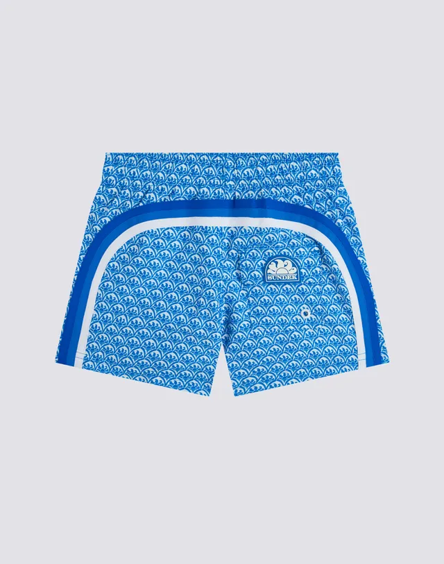 sundek-b504bdrt3mj-costume-da-bagno-bambino-corto-maiolica-sunset-in-repreve image 1
