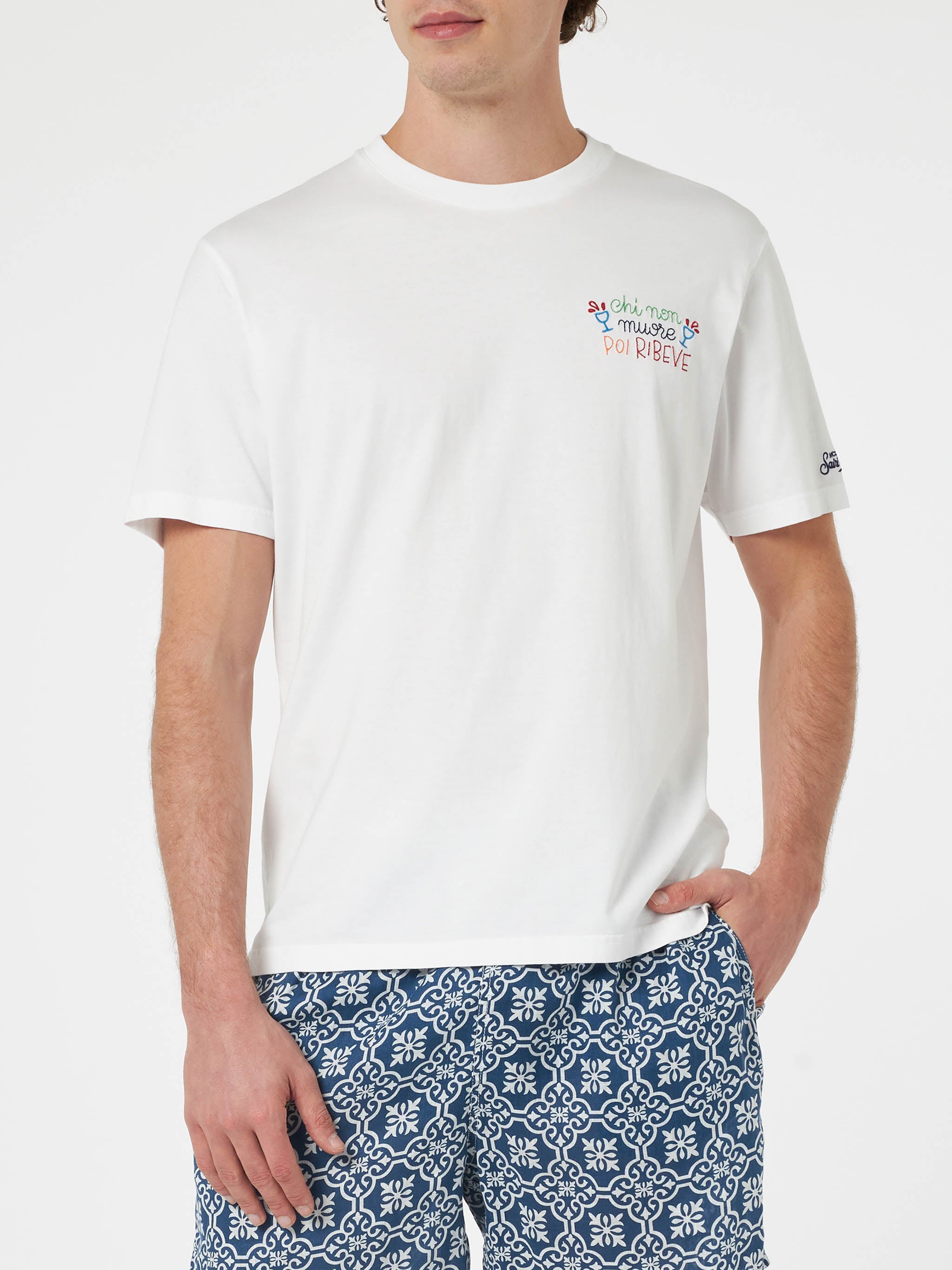 mc2-saint-barth-t-shirt-portofino-special-edition-chi-non-muore-poi-ribeve-bianc image 2