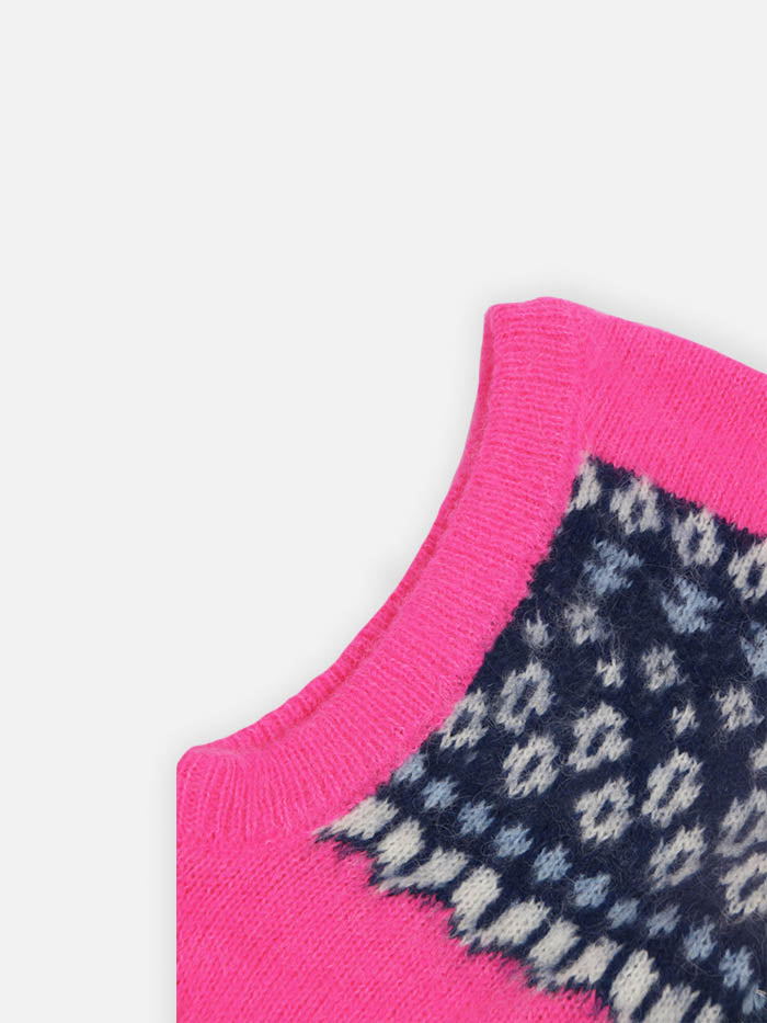 mc2-saint-barth-balaclava-fex-soft-rosa-fluo-jacquard-nordico image 3