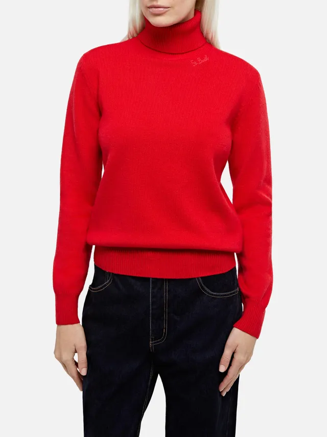 mc2-saint-barth-moody-dolcevita-donna-rosso-in-misto-cashmere image 1