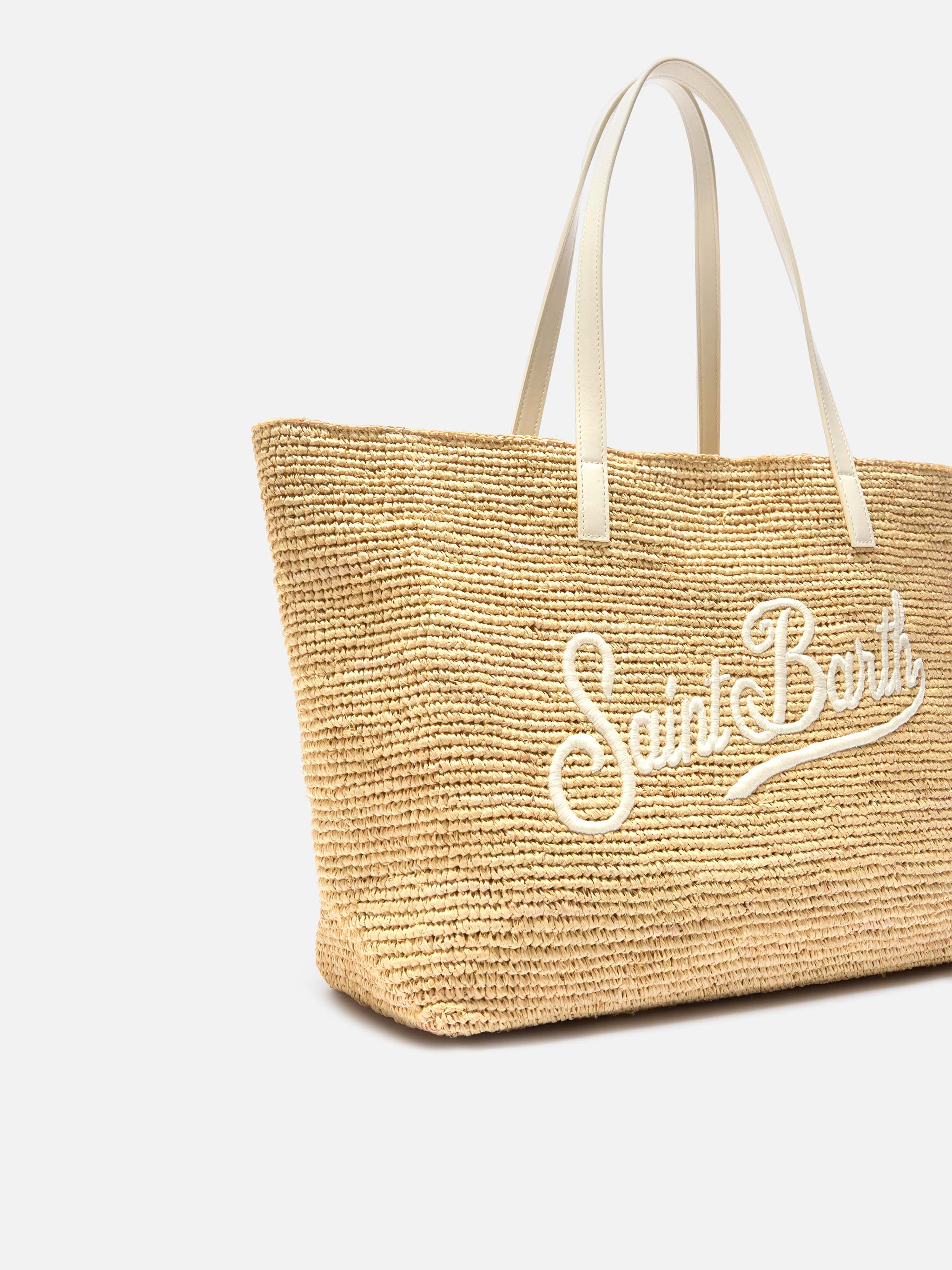 mc2-saint-barth-borsa-city-in-raffia-con-logo-avorio image 4