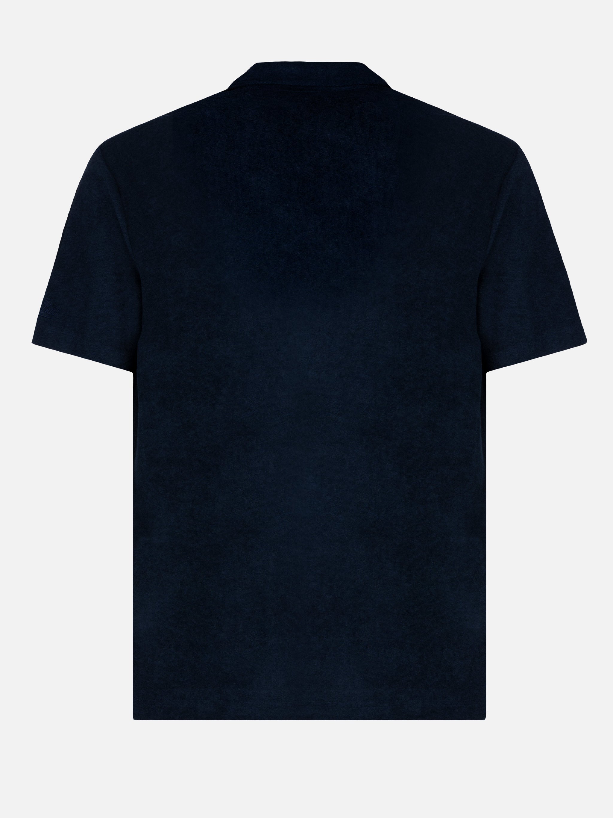 mc2-saint-barth-polo-jeremy-in-spugna-blu-navy-senza-bottoni-da-uomo image 5