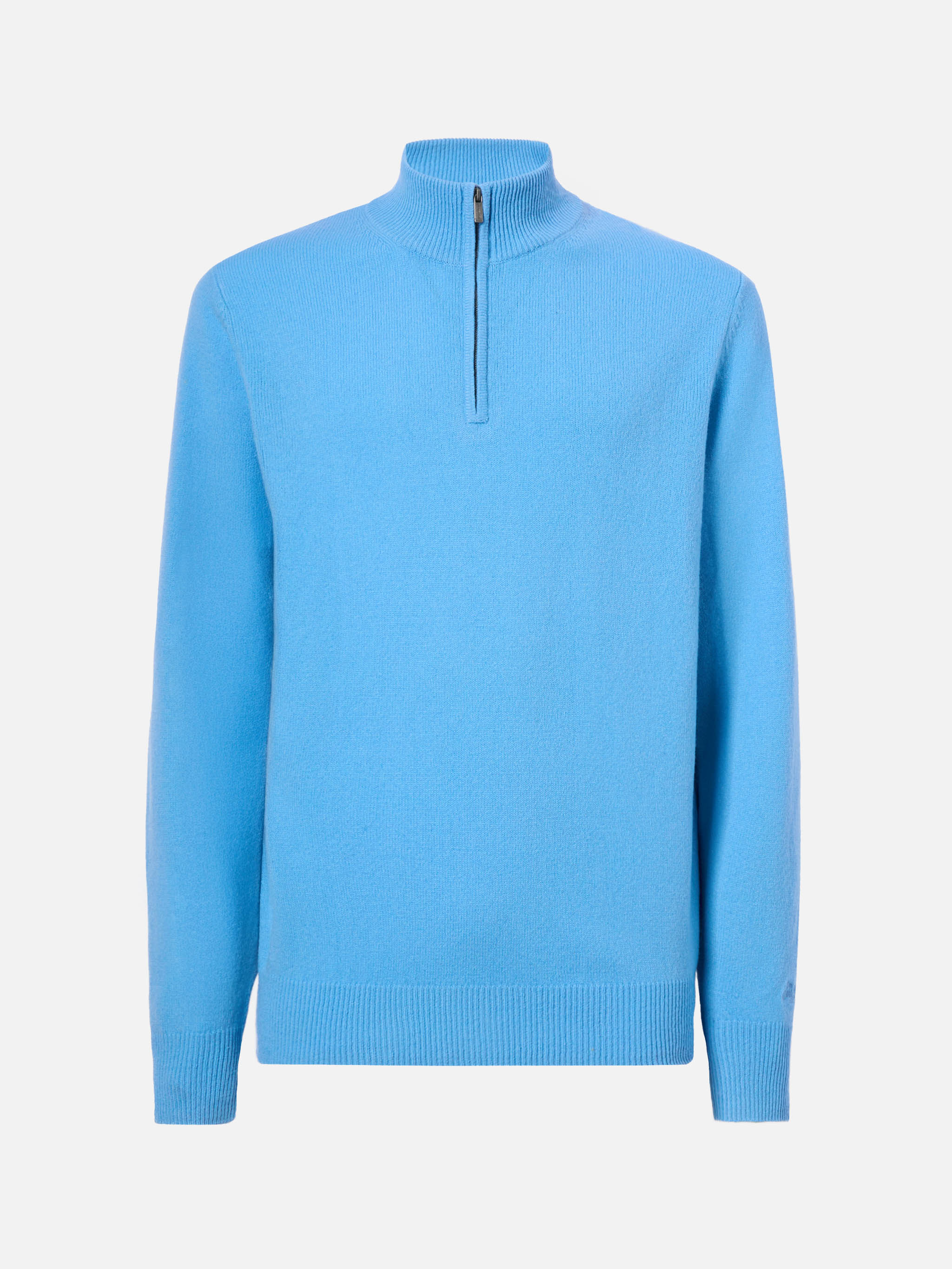 mc2-saint-barth-jermyn-pullover-mezza-zip-in-100-lambswool-azzurro-polvere-uomo image 5