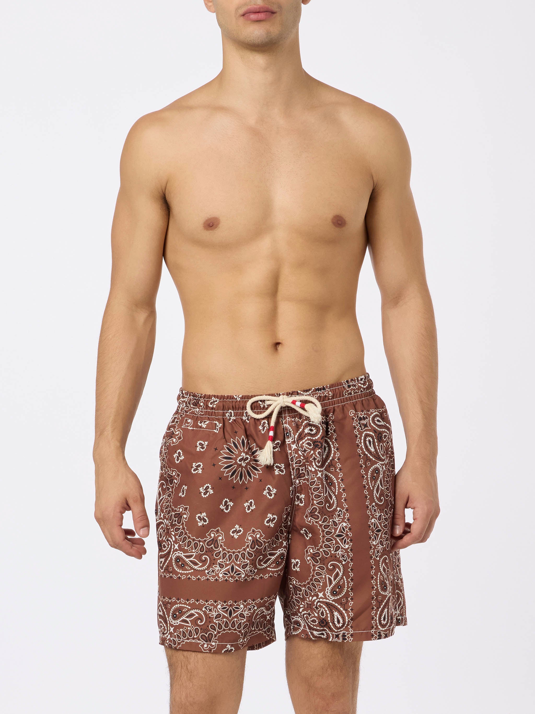 mc2-saint-barth-costume-mare-caprese-uomo-marrone-stampa-bandana-regular-fit image 3