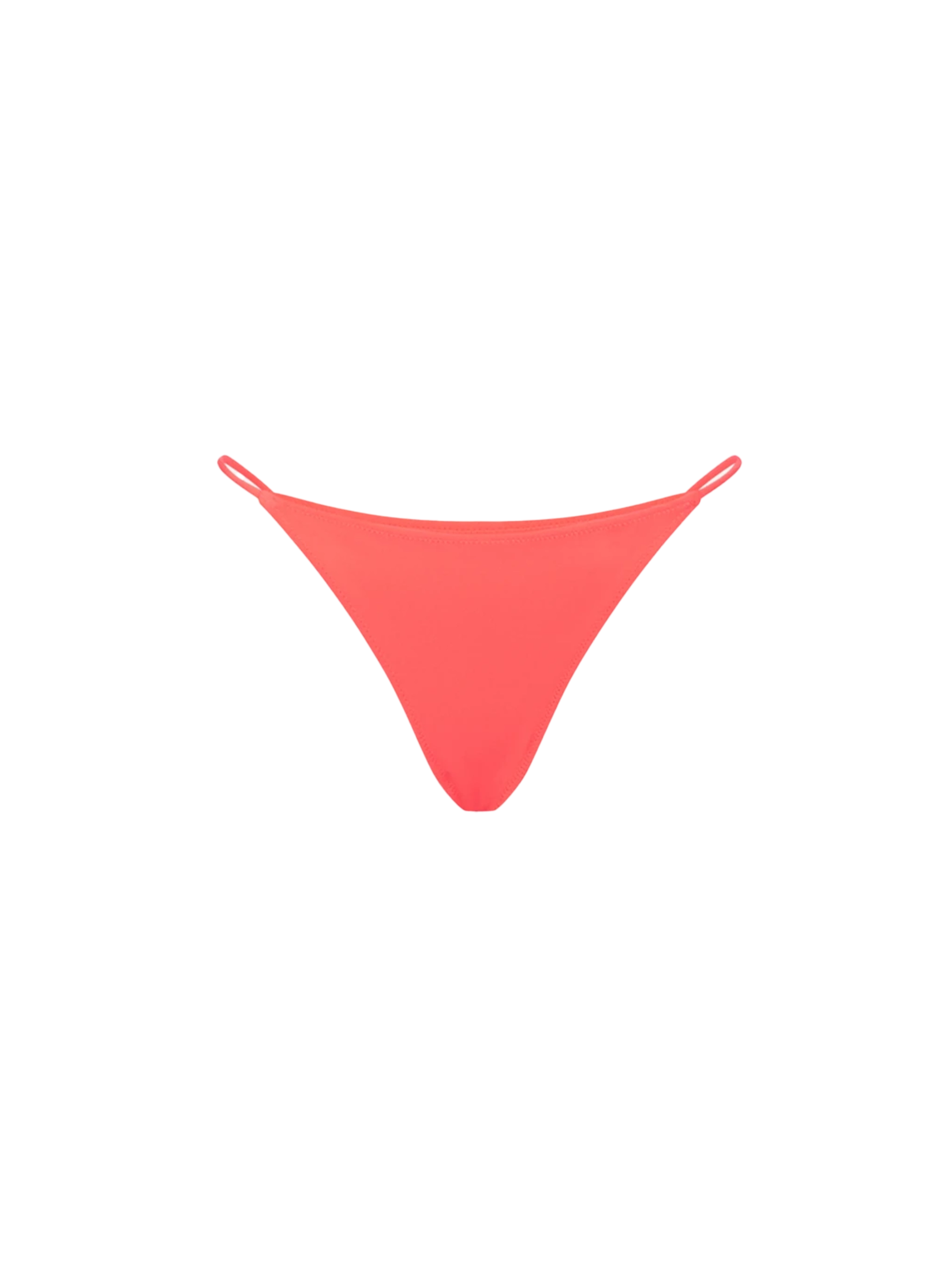 mc2-saint-barth-naomi-slip-bagno-donna-rosso-fluo-bordino-nero image 1