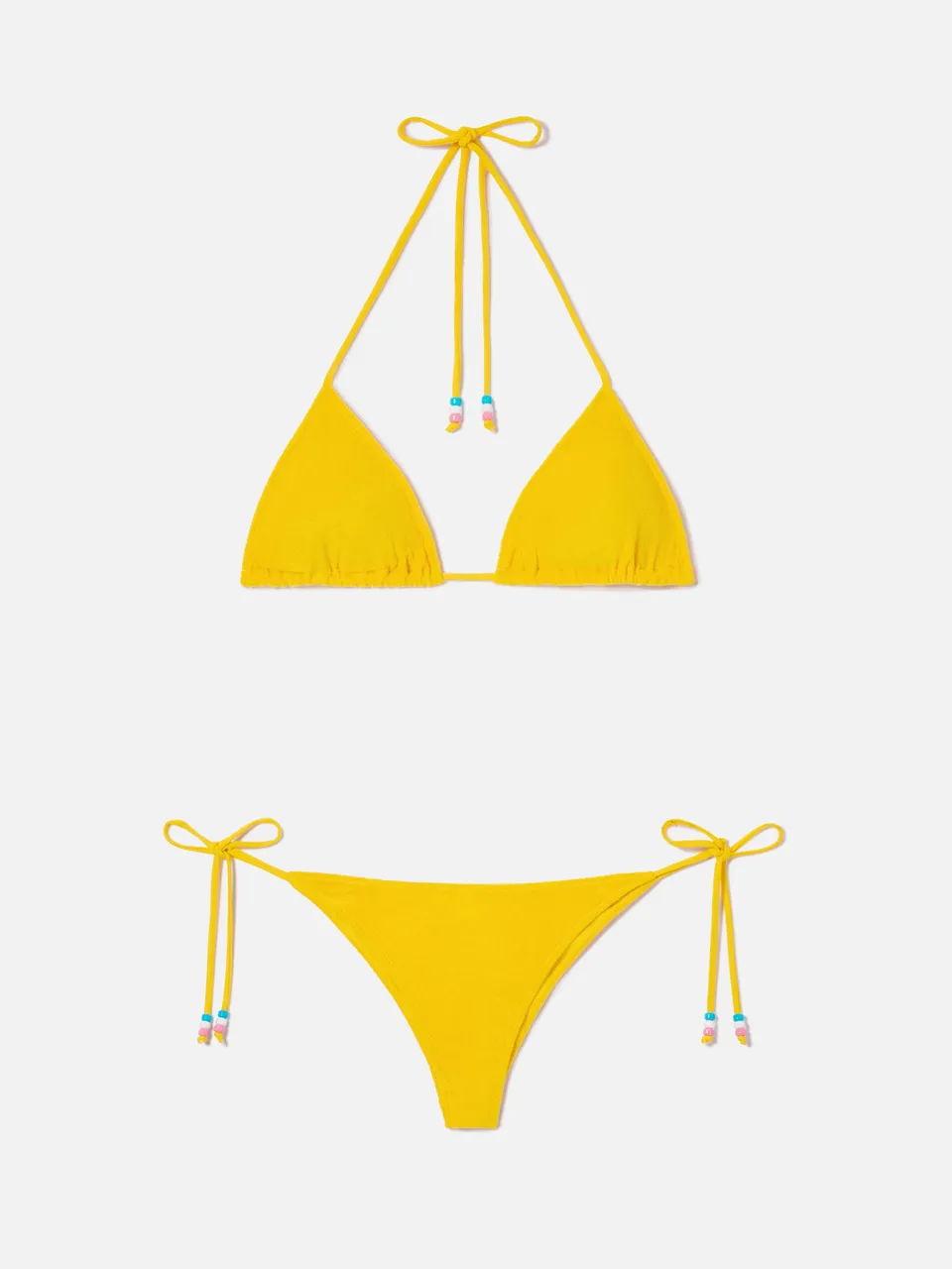 mc2-saint-barth-leah-marielle-bikini-triangolo-giallo-spugna-con-charms image 1