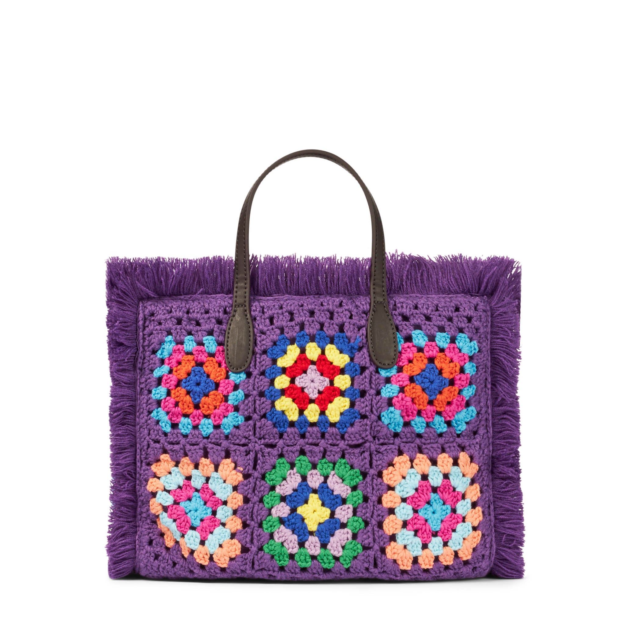 mc2-saint-barth-colette-borsa-a-mano-uncinetto-lilla-con-frange-30x20x12-cm image 5