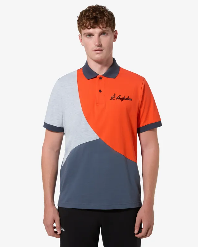 australian-anti-gravity-polo-shirt-polo-cotone-grigio-titanio image 1