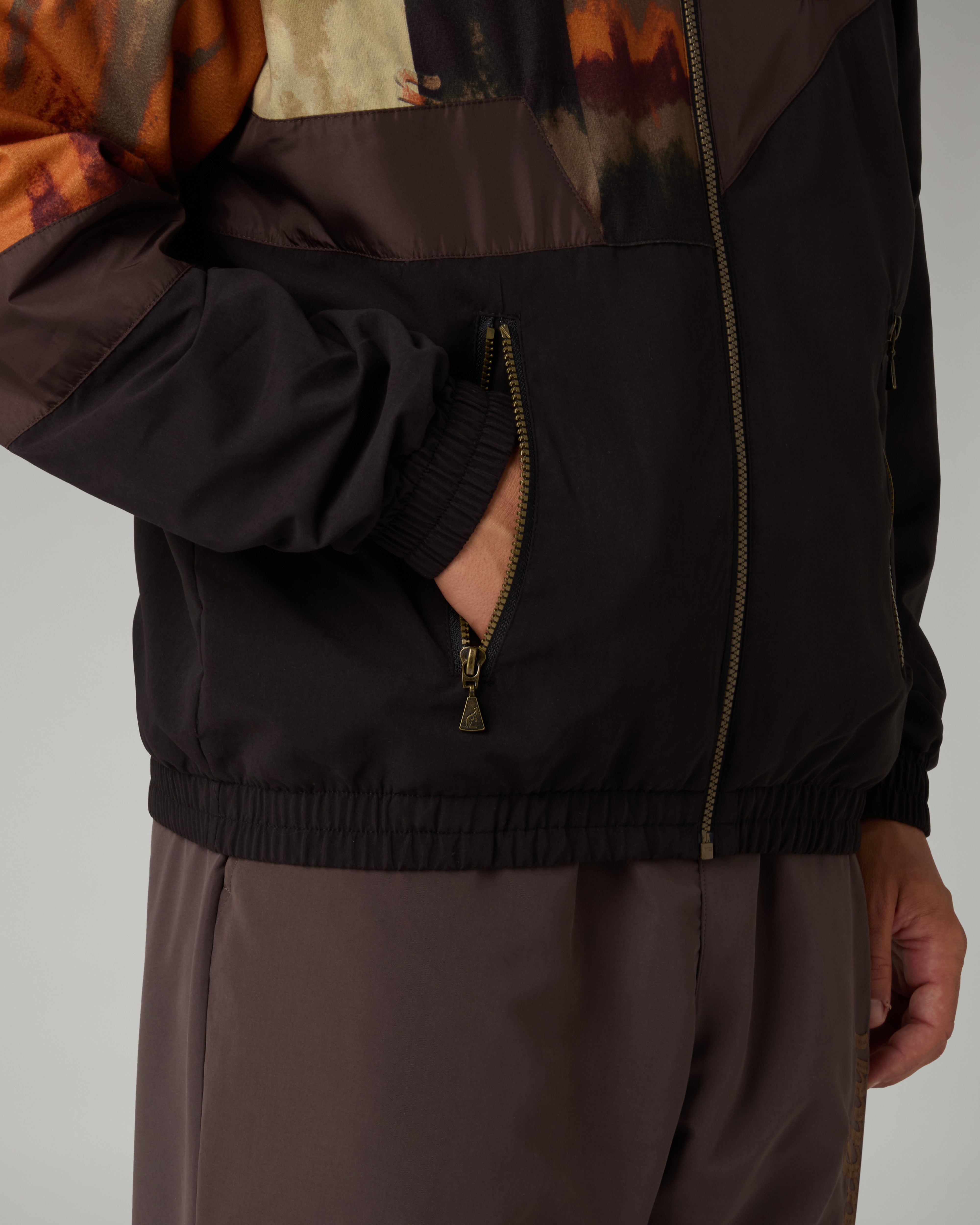 australian-bujad-panel-track-jacket-giacca-uomo-nero-old-style-1991-made-in-ital image 5