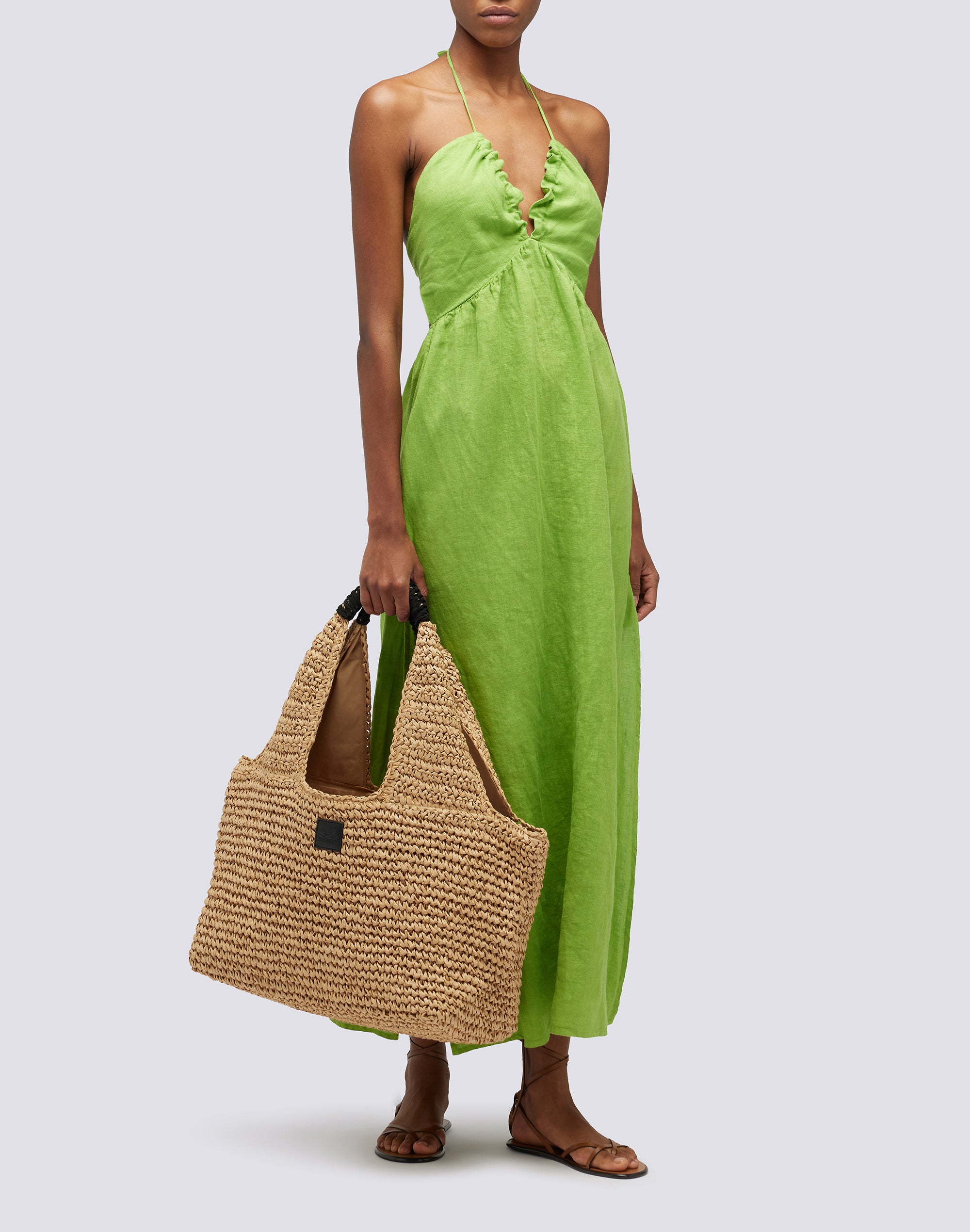 sundek-maxi-bag-in-paper-straw-intrecciata-con-zip image 5