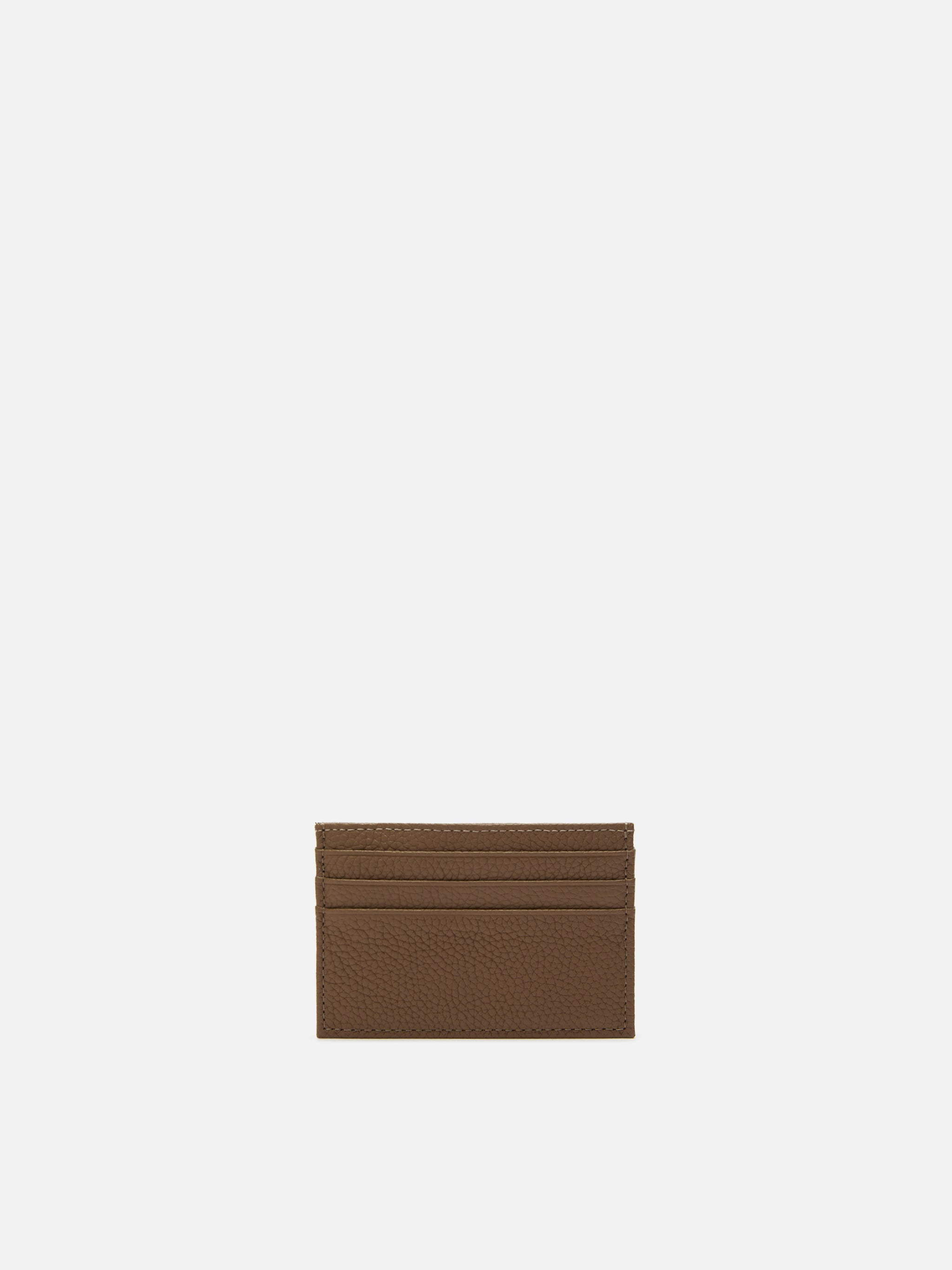 mc2-saint-barth-portacarte-card-holder-in-pelle-martellata-marrone image 3