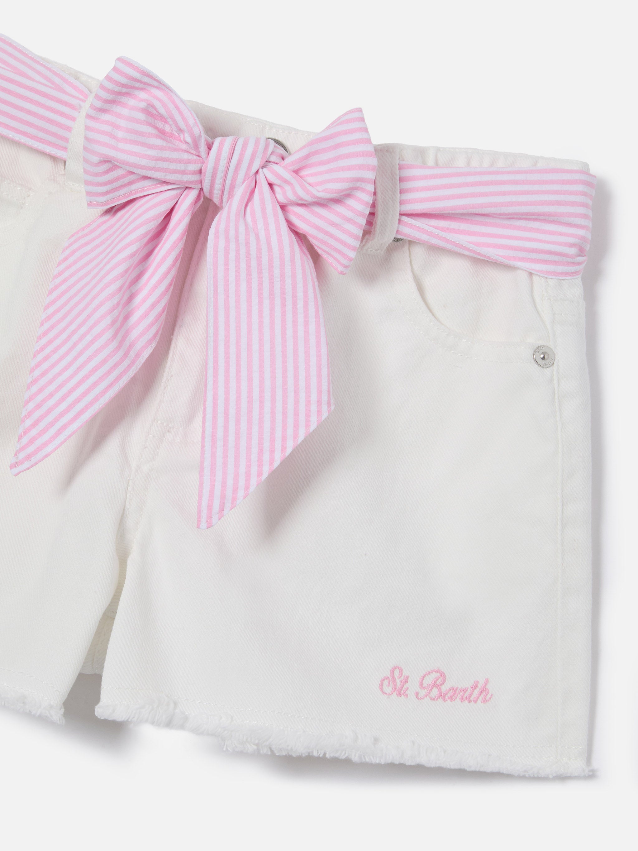 mc2-saint-barth-kiko-jr-short-bambina-denim-bianco-seersucker image 2