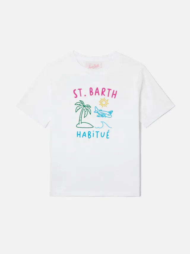 mc2-saint-barth-portland-jr-t-shirt-bambina-cotone-blu-habitu image 1