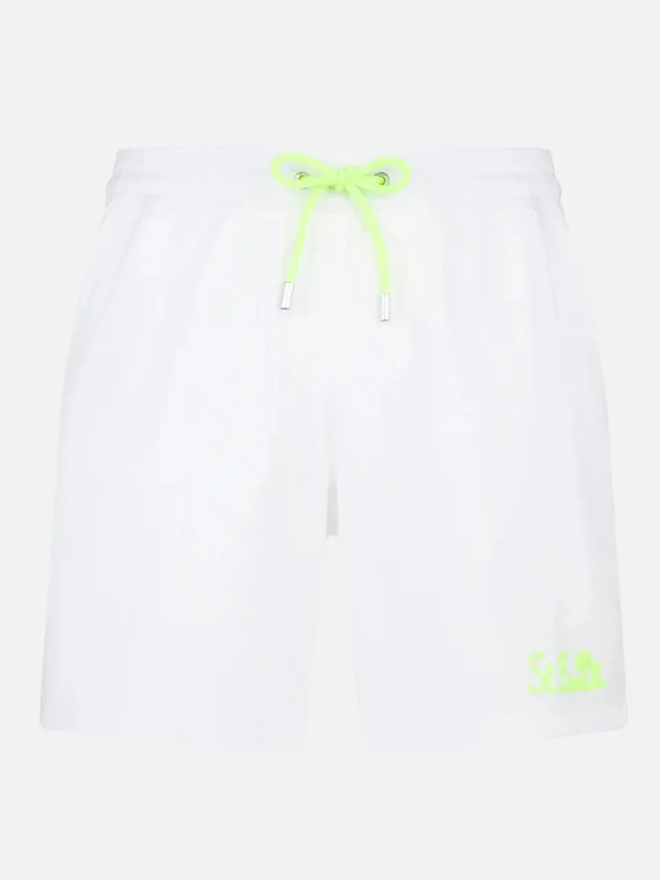 mc2-saint-barth-costume-mare-comfort-uomo-bianco-con-logo-a-contrasto image 1