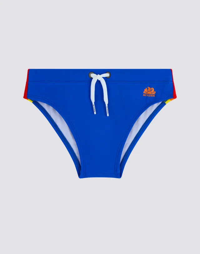 sundek-slip-mare-mini-bambino-diwalter-in-nylon-econyl-rigenerato image 1