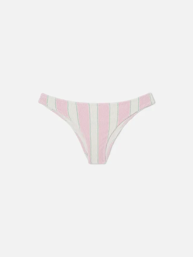 mc2-saint-barth-top-bikini-naima-bralette-crinkle-a-righe-rosa-donna image 1