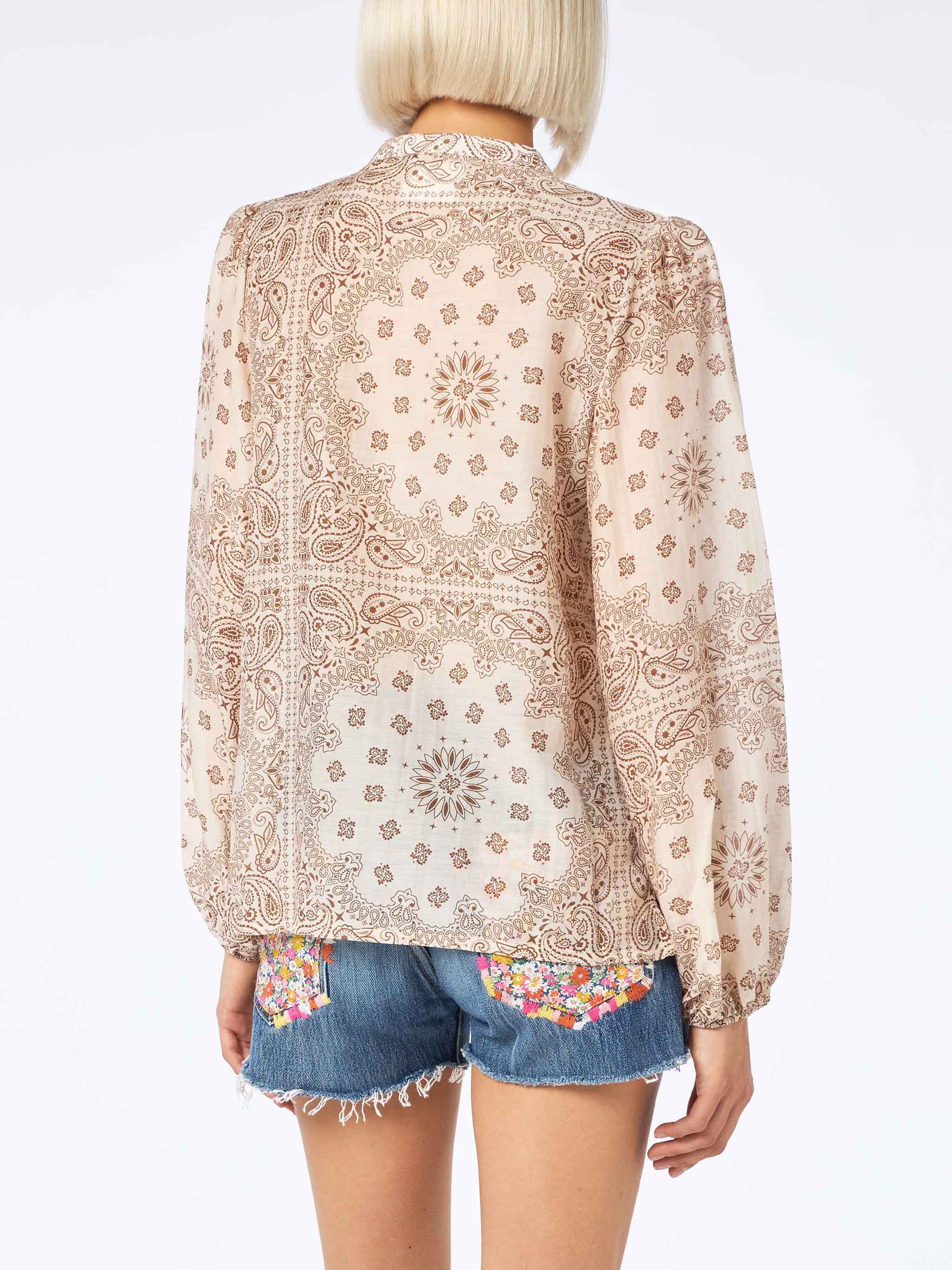 mc2-saint-barth-camicia-harper-donna-in-seta-voile-stampa-bandana-bianca image 3