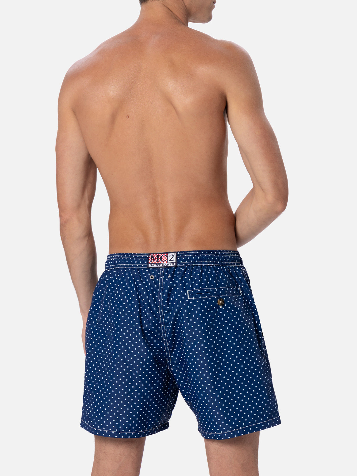 mc2-saint-barth-costume-uomo-lighting-micro-pois-blu-asciugatura-rapida image 5