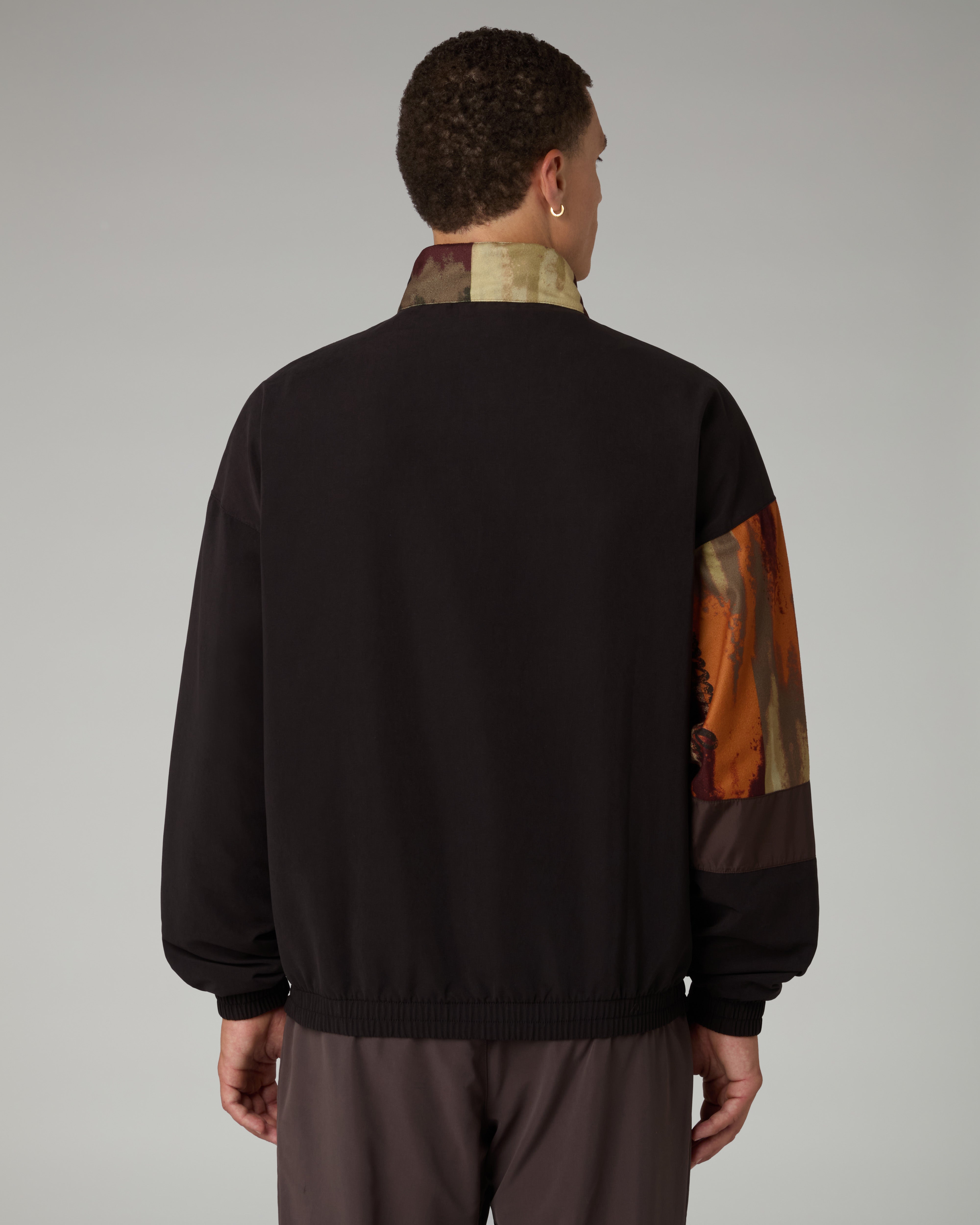 australian-bujad-panel-track-jacket-giacca-uomo-nero-old-style-1991-made-in-ital image 3