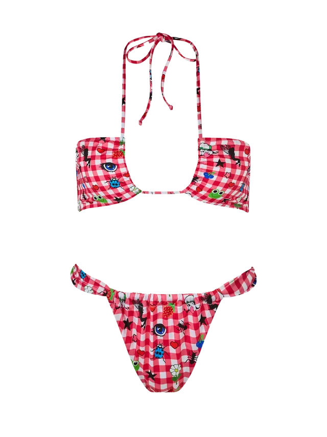 mc2-saint-barth-bikini-donna-dahelle-a-fascia-con-stampa-quadretti-beepy-bella-s image 1