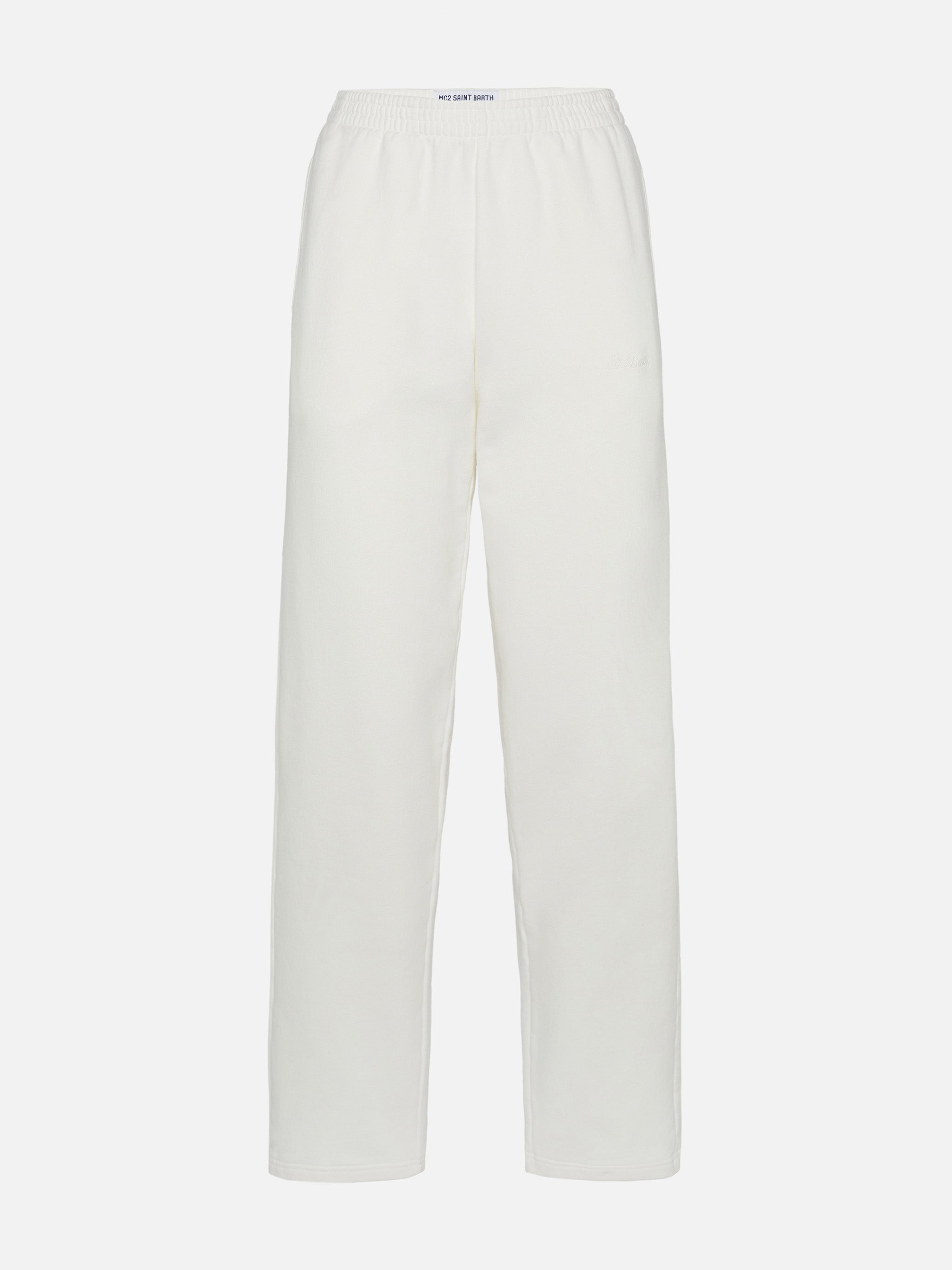 mc2-saint-barth-deena-pantaloni-jogger-in-cotone-panna-donna image 4