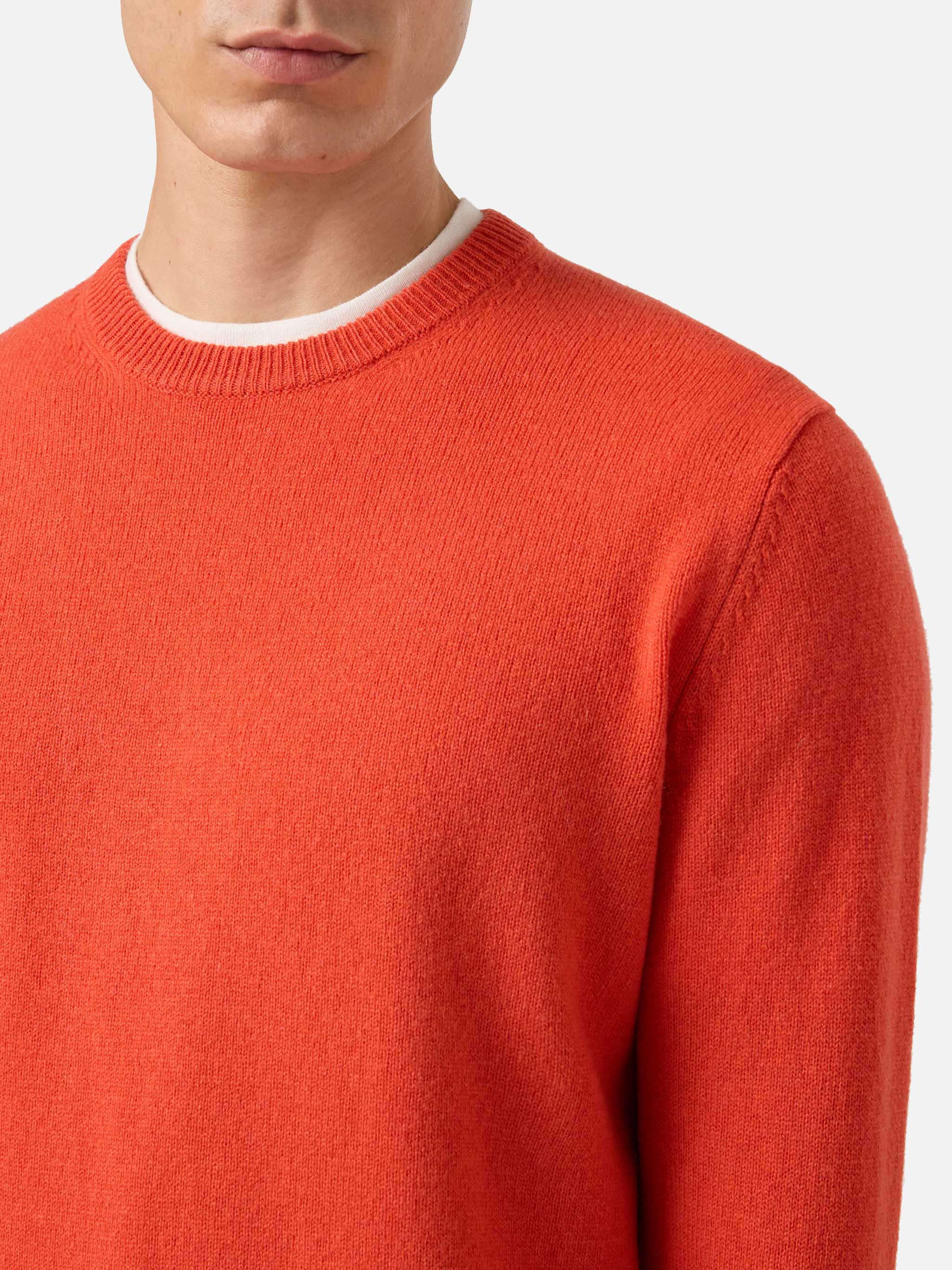 mc2-saint-barth-maglione-regent-uomo-in-100-lambswool-arancio image 2
