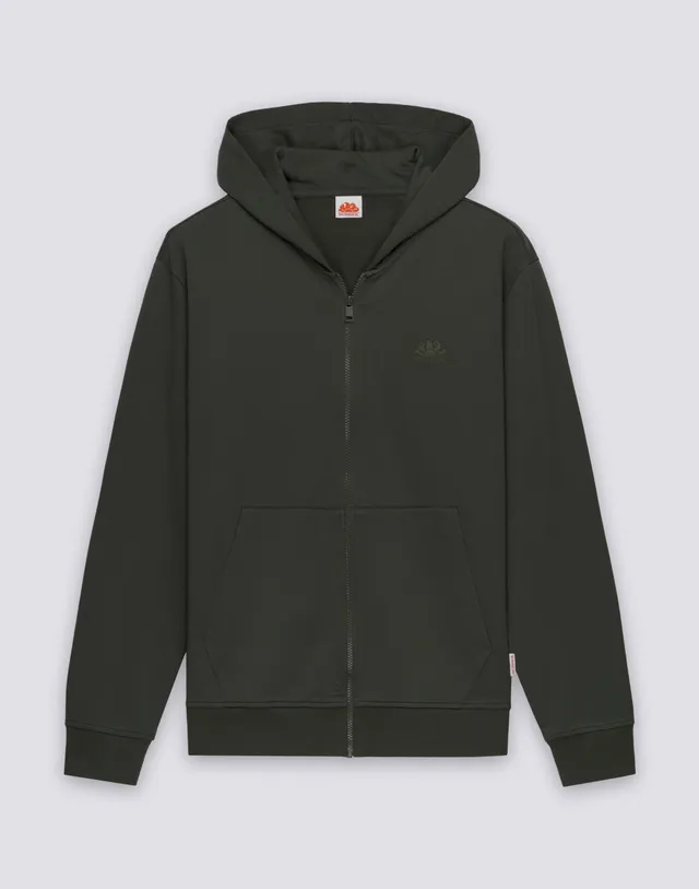 sundek-felpa-uomo-in-cotone-degarzato-full-zip-con-cappuccio image 1