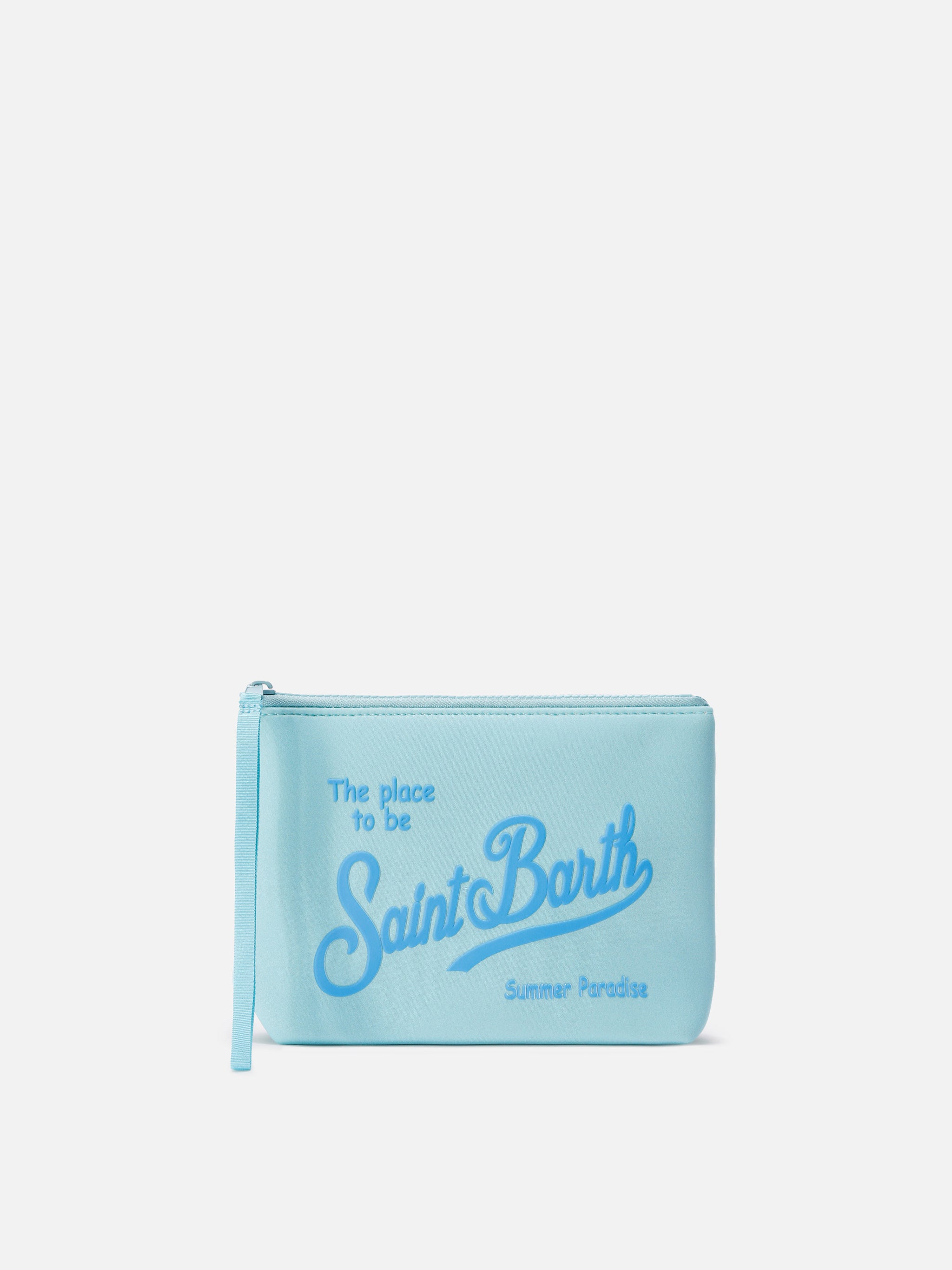 mc2-saint-barth-pochette-aline-donna-in-scuba-azzurra-tinta-unita image 1