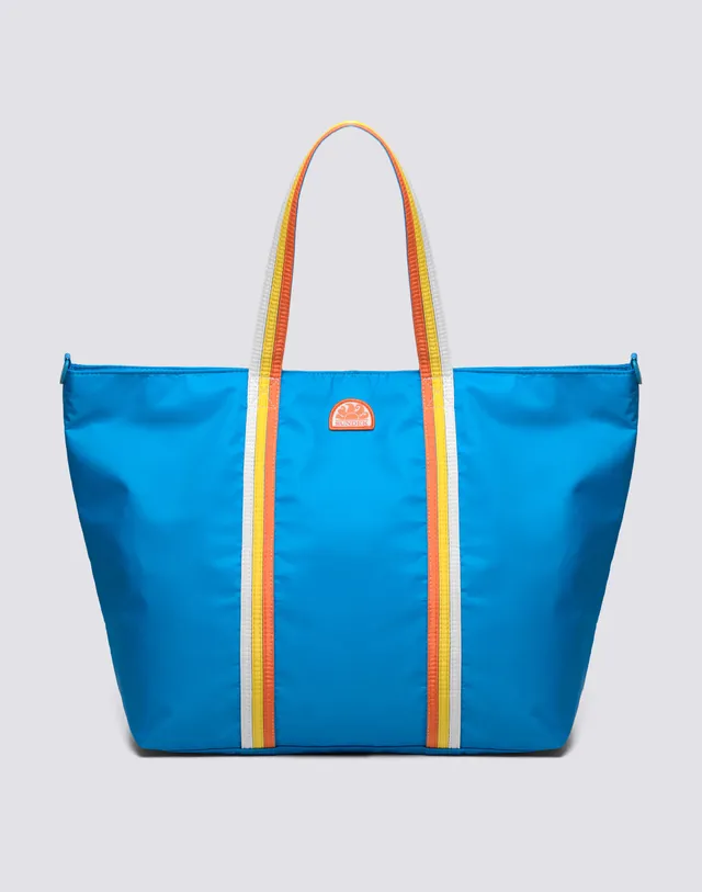 sundek-bon-borsa-mare-tote-con-dettagli-arcobaleno-e-tracolla image 1