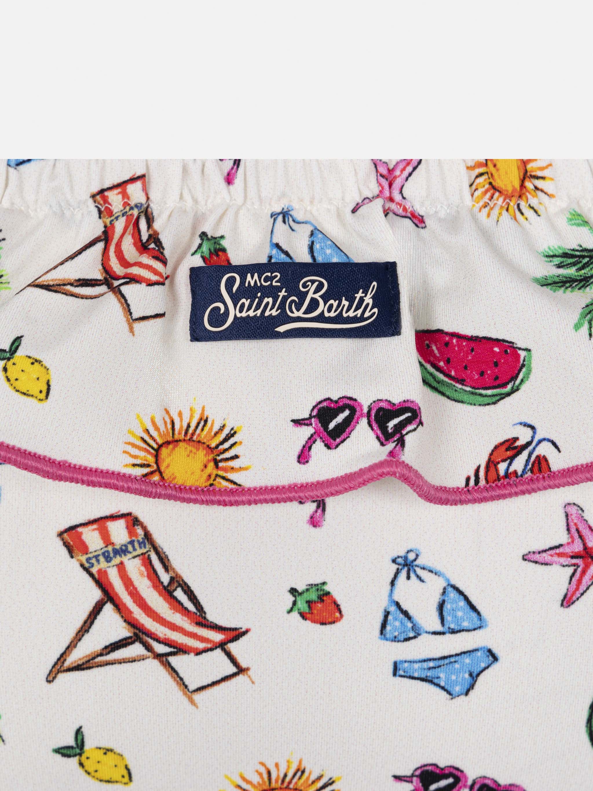 mc2-saint-barth-bikini-melie-bambina-bralette-summer-sketch-con-smock-e-volant image 3