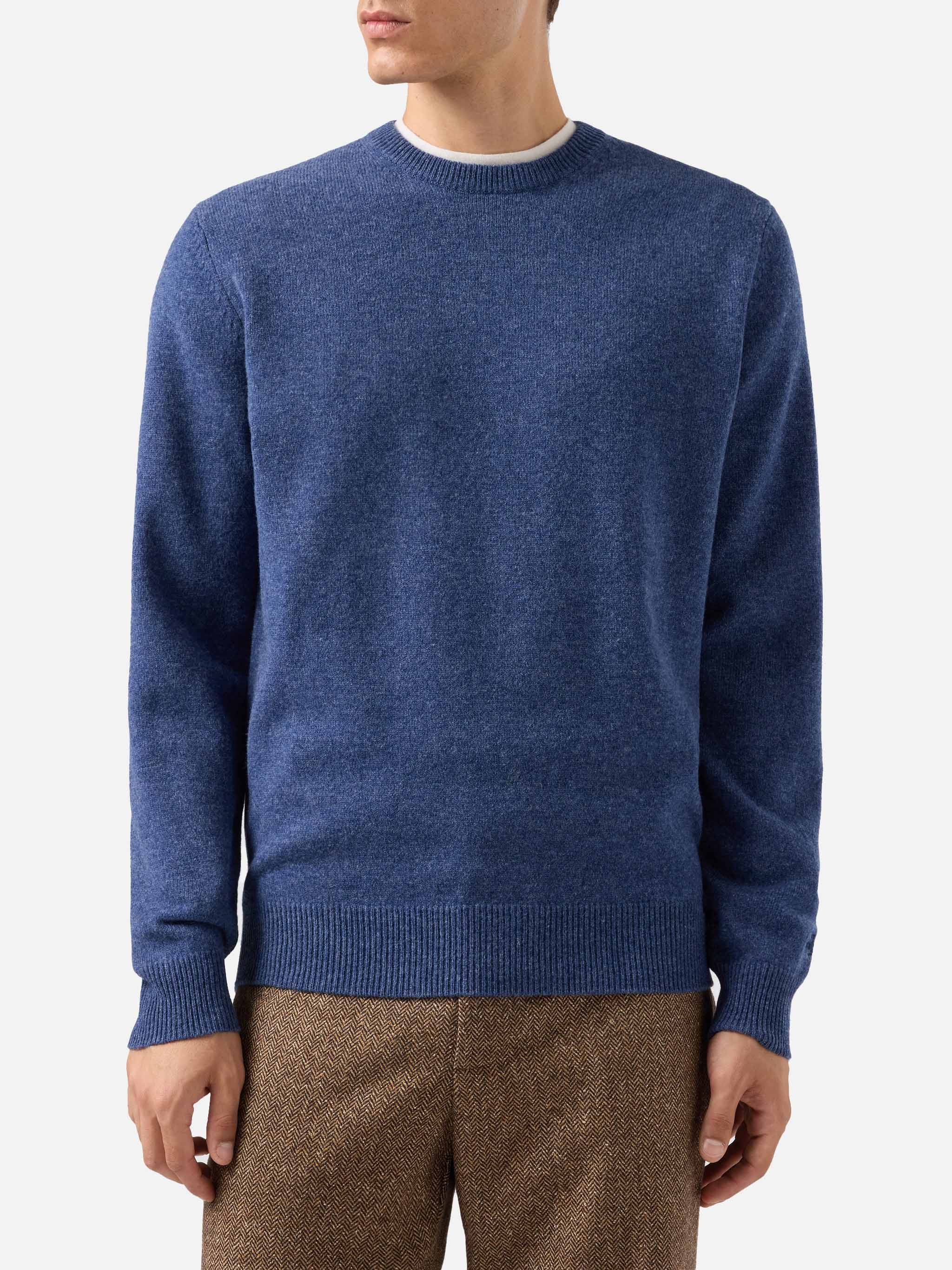 mc2-saint-barth-regent-maglione-100-lambswool-blu-denim-uomo image 1