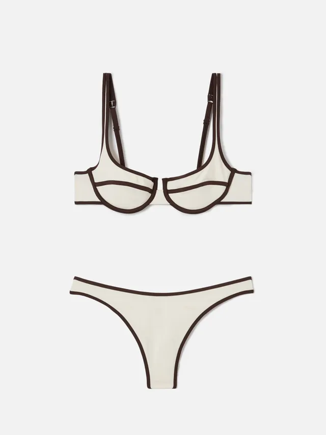 mc2-saint-barth-bikini-amira-string-naomi-string-panna-con-profili-marroni image 1