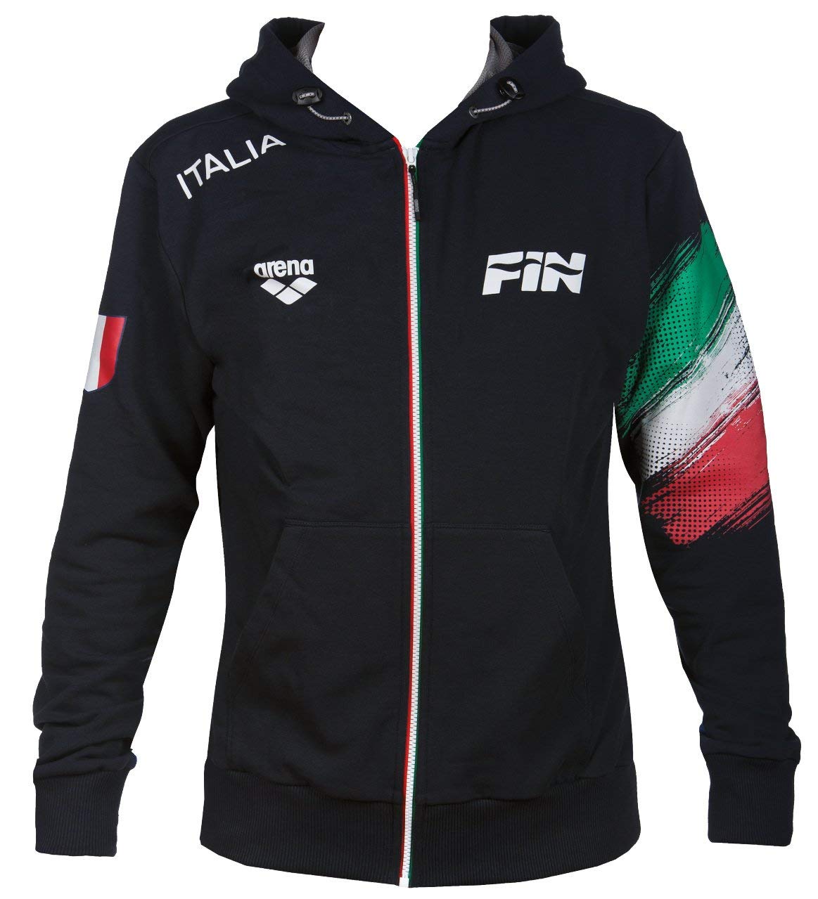 arena-w-italy-fin-hooded-felpa-con-cappuccio-da-donna-grafica-italy-fin image 1