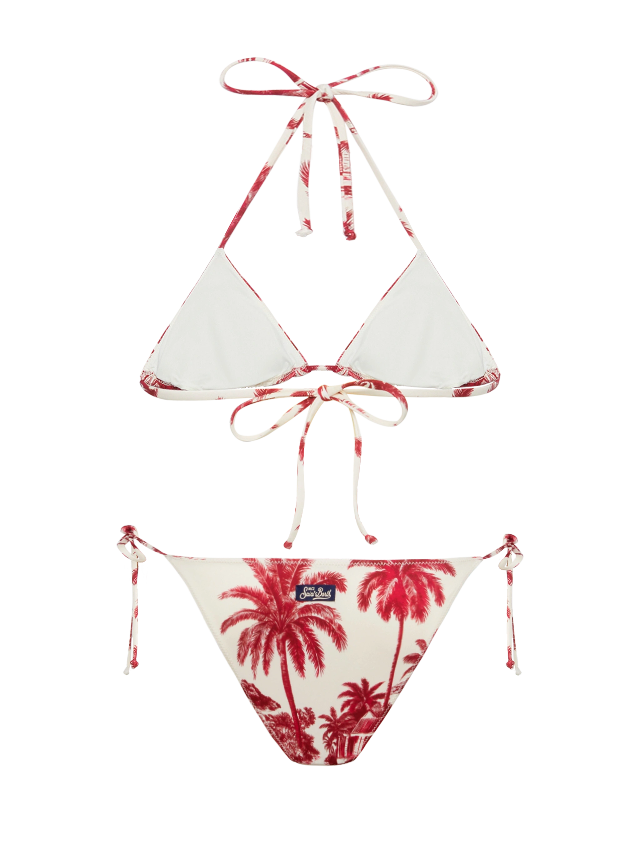 mc2-saint-barth-leah-virgo-bikini-a-triangolo-toile-de-jouy-bordeaux-e-bianco image 3