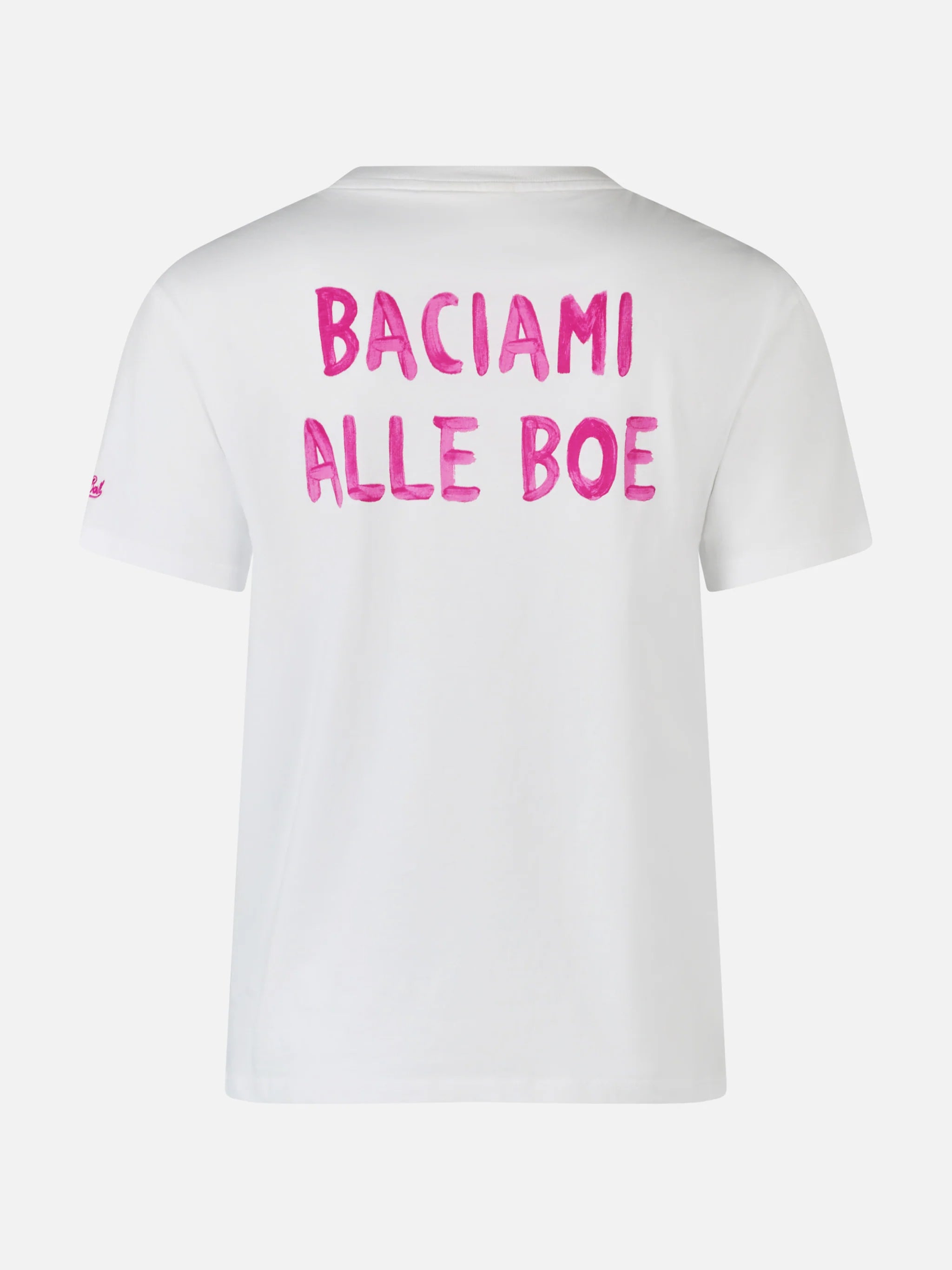 mc2-saint-barth-emilie-t-shirt-cotone-bianca-baciami-alle-boe-special-edition image 5
