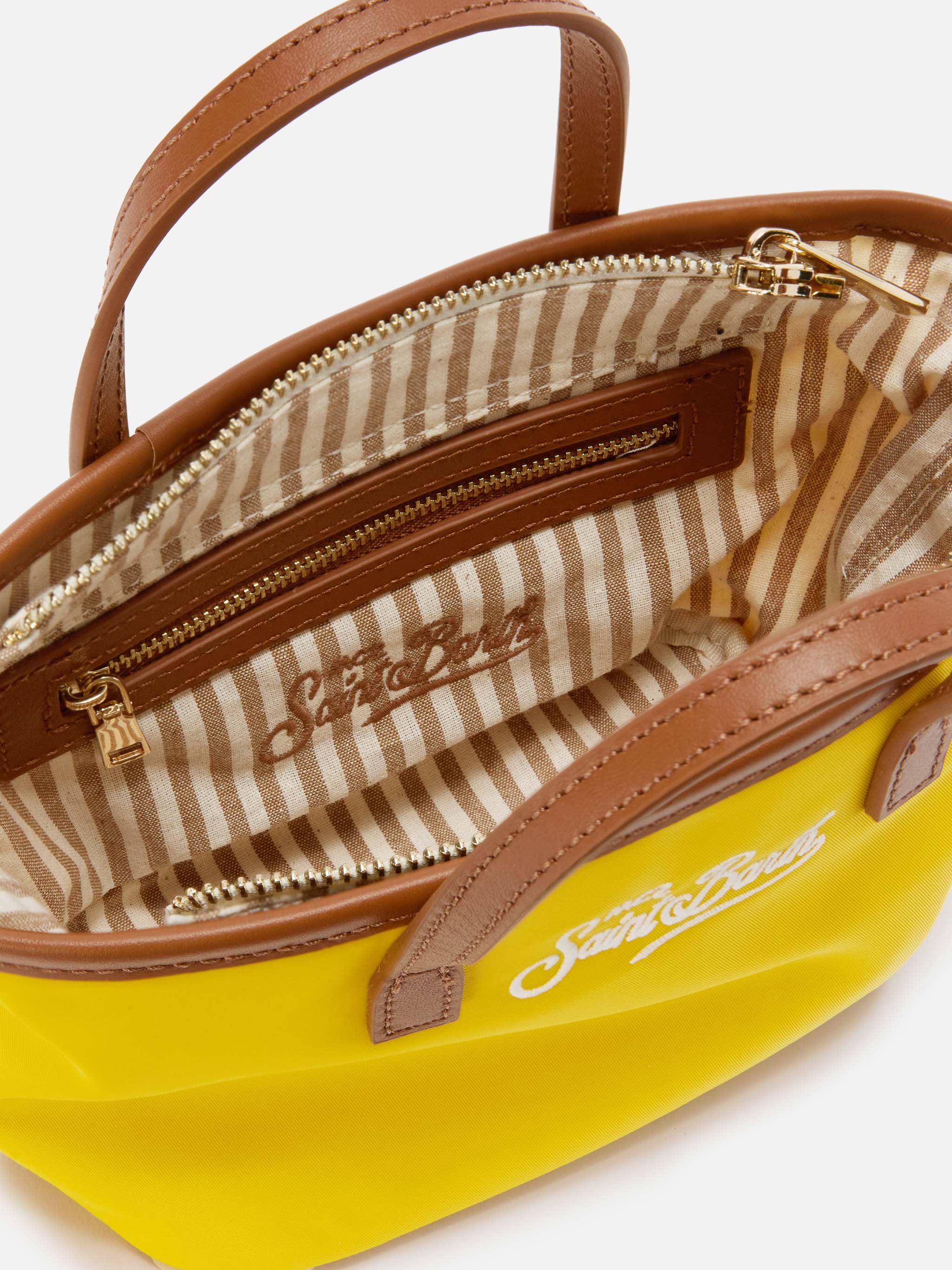 mc2-saint-barth-city-mini-borsa-in-nylon-giallo-con-tracolla image 5